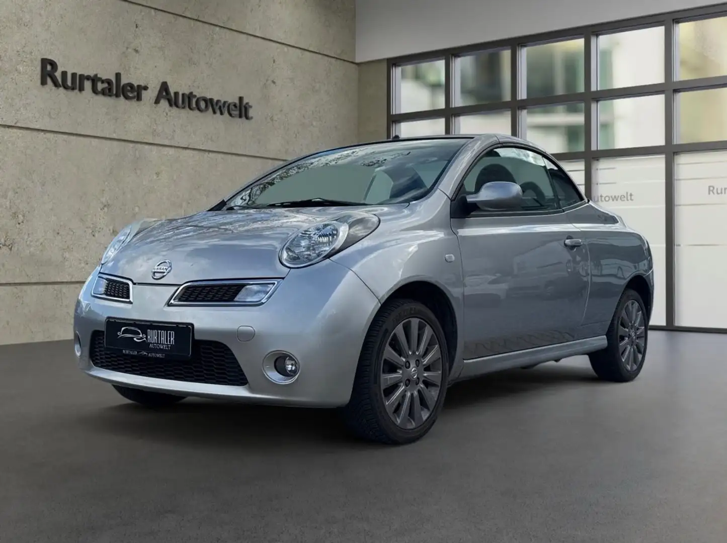 Nissan Micra C+C More *KLIMAAUT.*USB/AUX*PDC*TEMP.*TÜV* Silber - 1