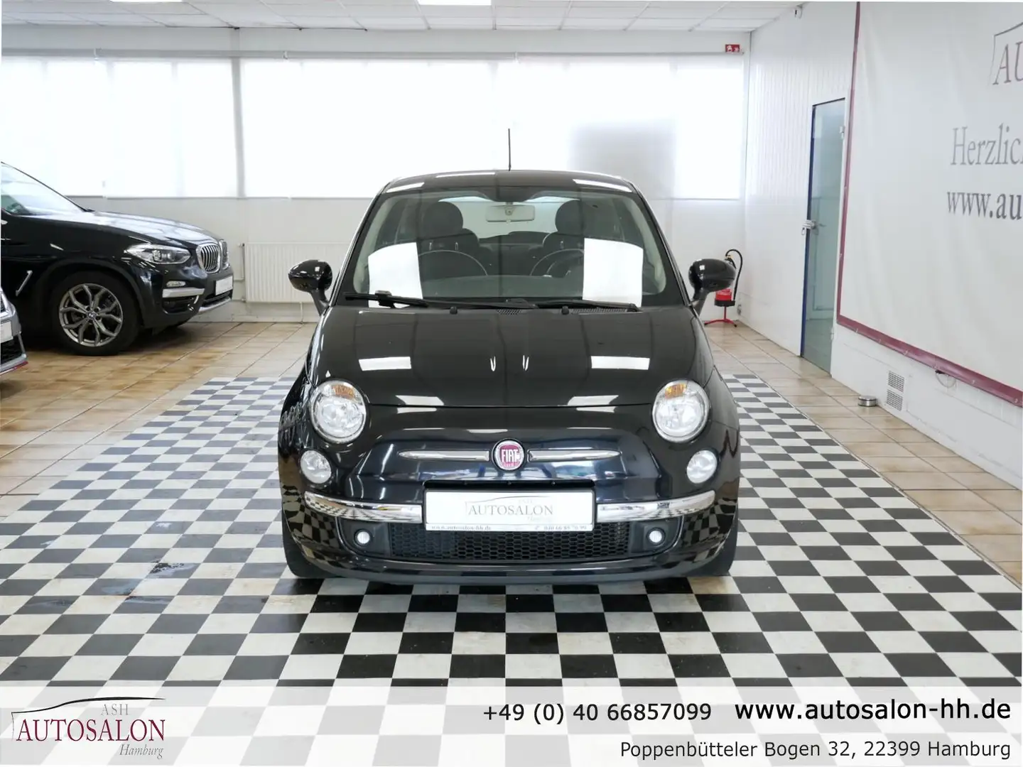 Fiat 500 Lounge*3Vorb*PDC H*Zahnriemen & TÜV Neu*LM-Felgen* Schwarz - 2