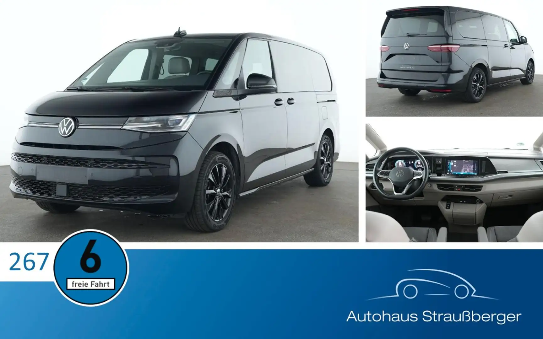 Volkswagen T7 Multivan Life lang LÜ AHK ACC PANO IQ.Light Schwarz - 1