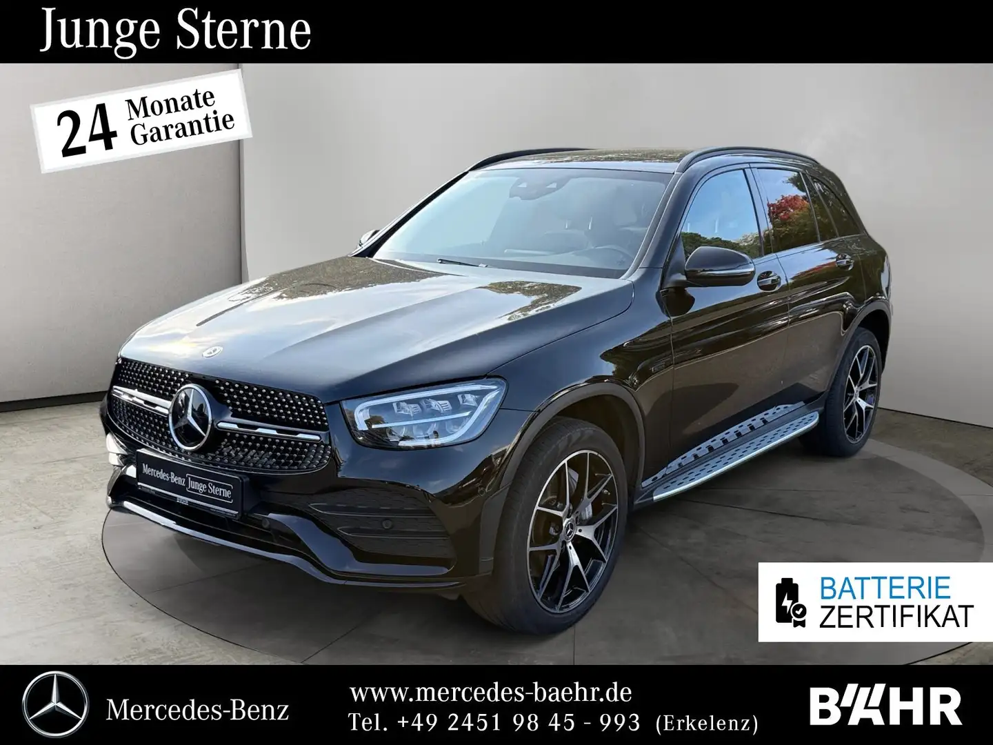 Mercedes-Benz GLC 300 GLC 300 de 4MATIC AMG+Night/AHK/Pano/Distronic Zwart - 1