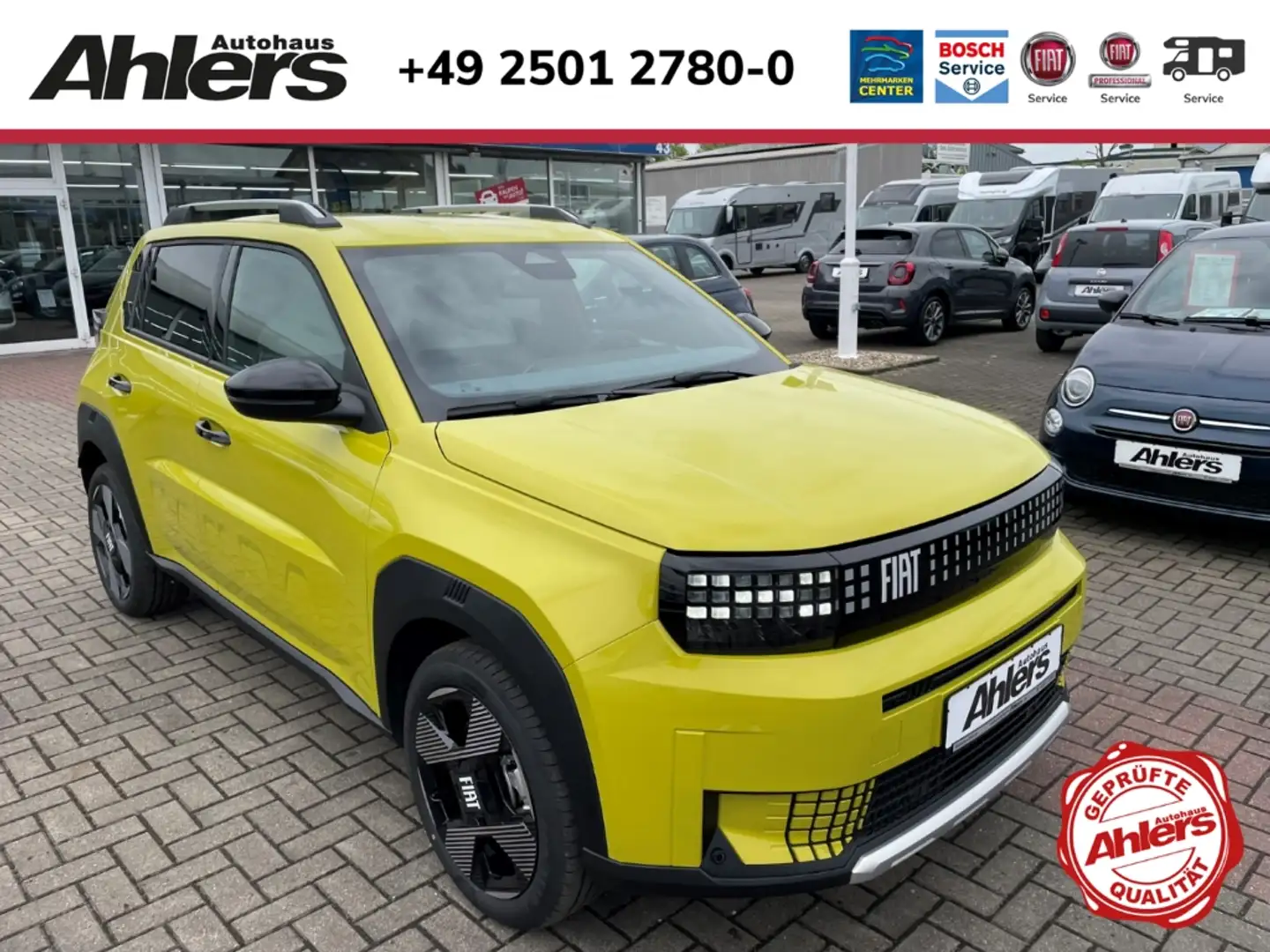 Fiat Grande Panda Elektro La Prima+WINTER+KAMERA+NAVI+SHZ+CARPLAY+ Galben - 1