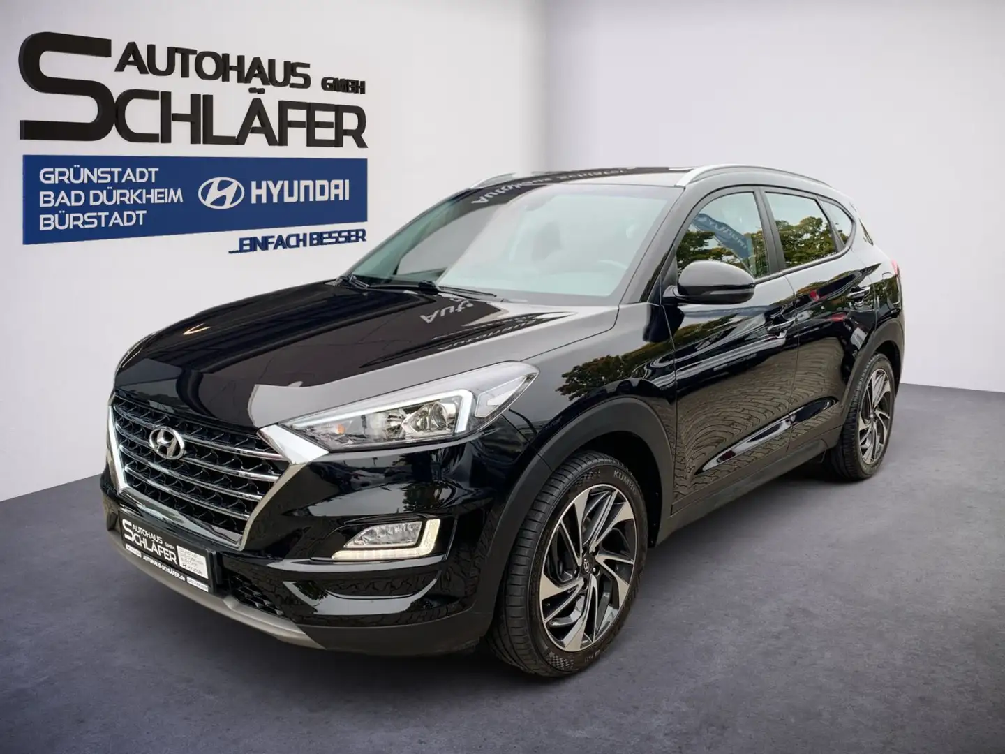 Hyundai TUCSON TUCSON 1.6 Turbo 7-DCT Trend Navi AHK 1Hd. Schwarz - 1