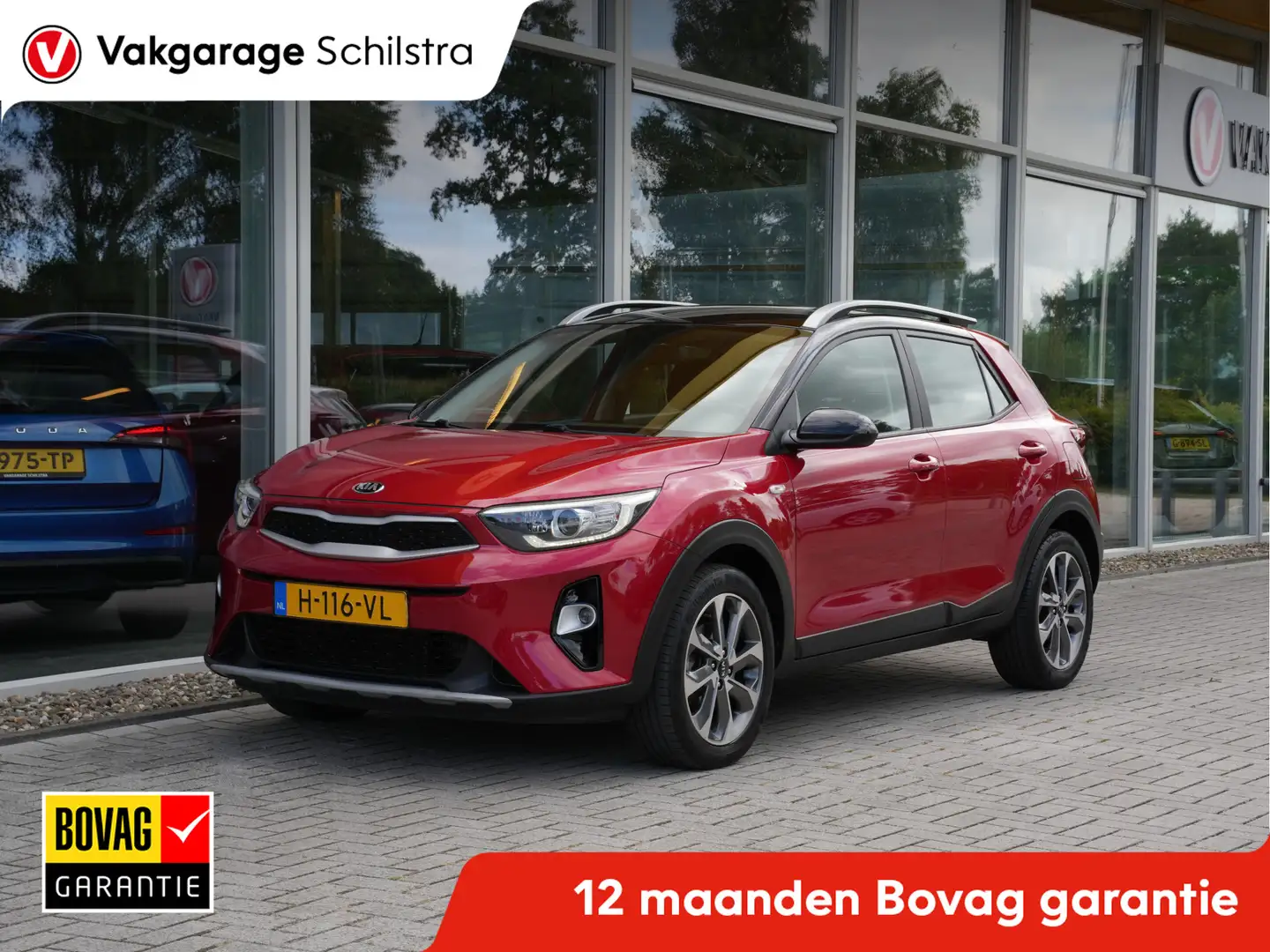 Kia Stonic 1.0 T-GDi DynamicLine | Navigatie | Camera | Andro Rood - 1