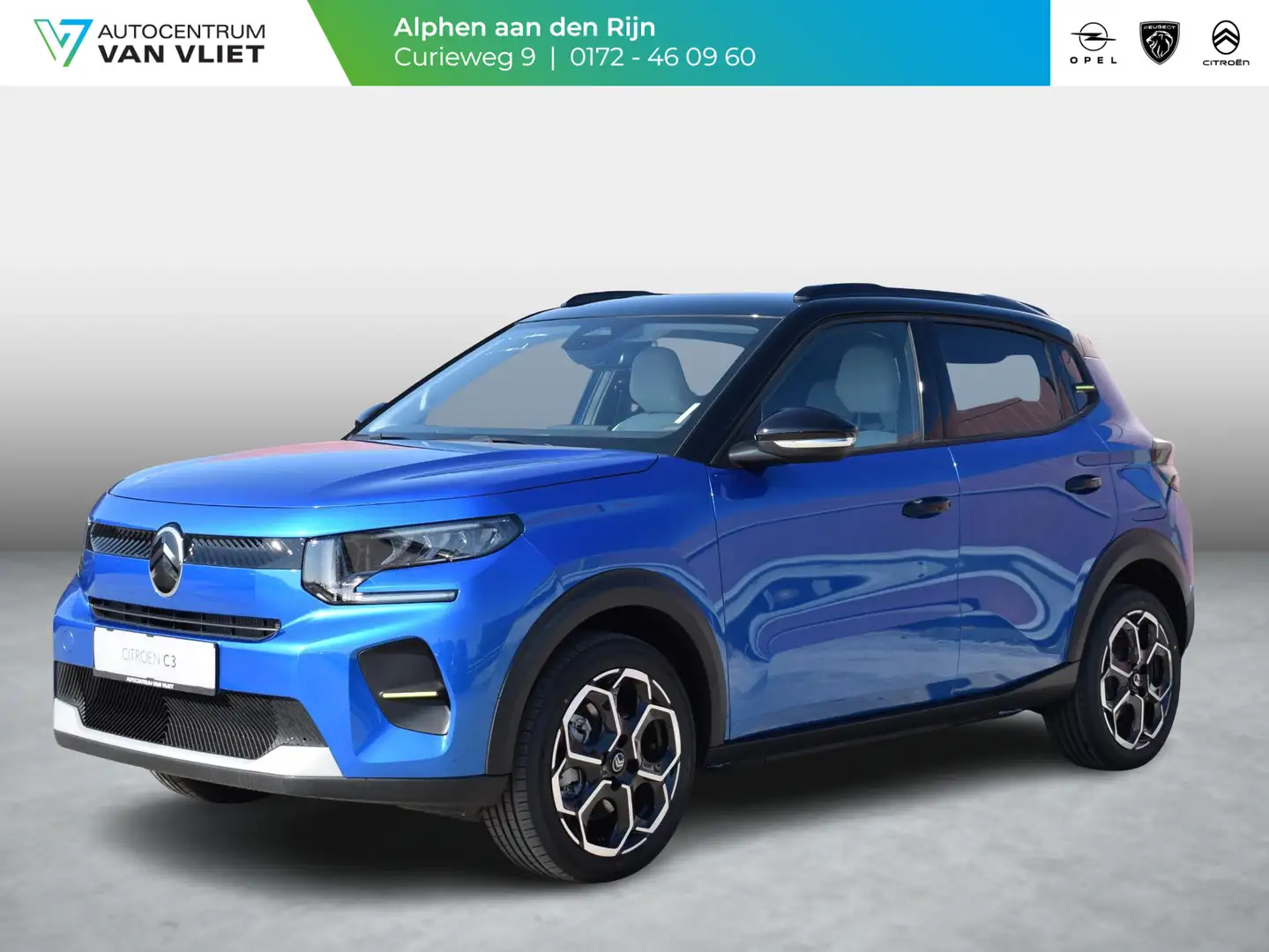 Citroen C3 Ë-C3 Max 113pk 44 kWh | 3 FASE | ACHTERUITRIJCAMER Blauw - 1
