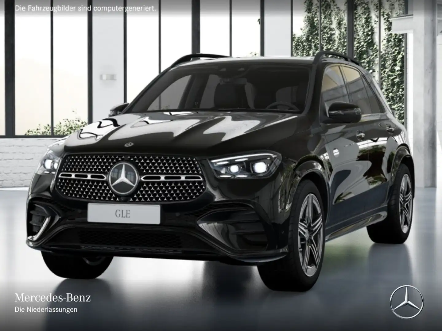 Mercedes-Benz GLE 450 4M AMG+NIGHT+PANO+360+AHK+MULTIBEAM+HUD+9G Schwarz - 2