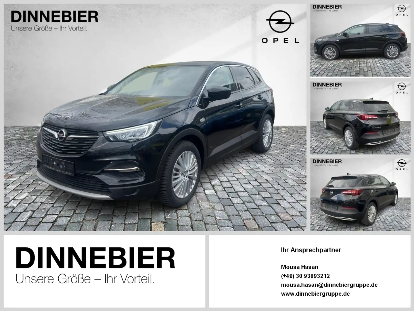 Opel Grandland X Hybrid  *KAMERA+SITZHEIZUNG+KILMA* Schwarz - 1