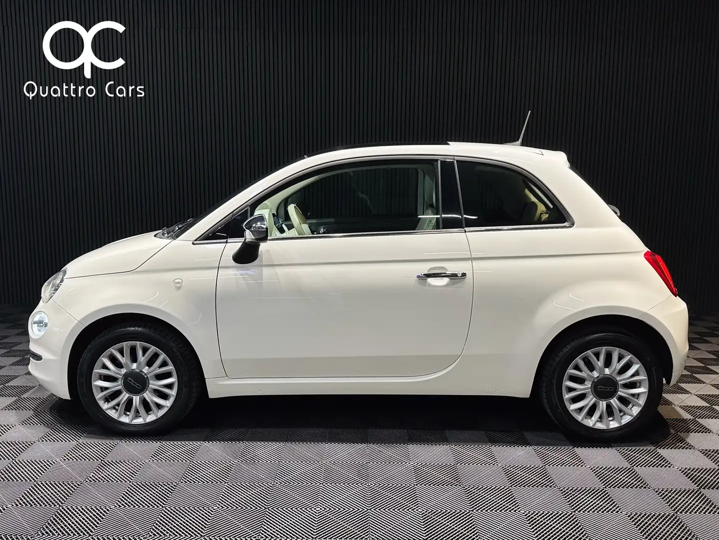 Fiat 500 1.2i - 1ere Main - Toit pano - Gps - Car play Blanco - 2