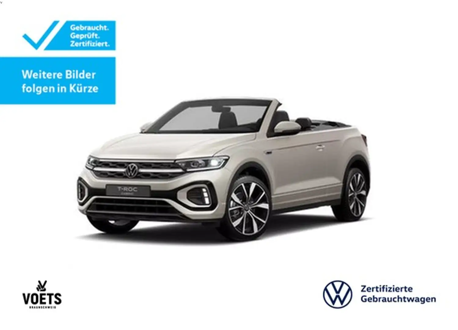 Volkswagen T-Roc Cabriolet R-Line 1.5 TSI DSG MATRIX-LED+RearVie... Silber - 1