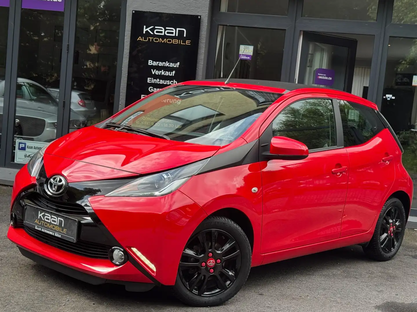 Toyota Aygo x-wave/41Tkm/AUTOMATIK/FALTDACH/KAMERA/KLIMA/BT Rot - 2