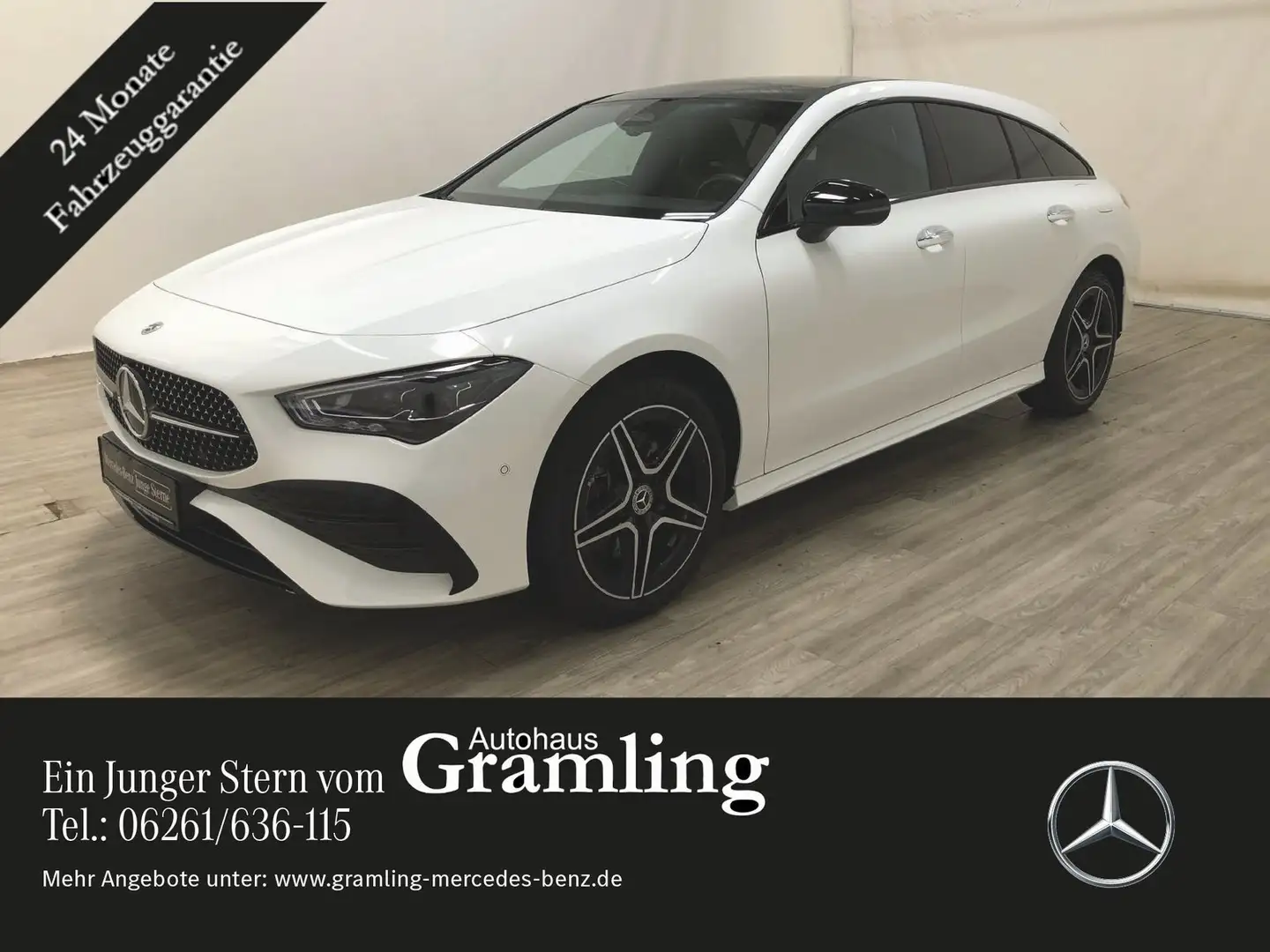 Mercedes-Benz CLA 250 e SB AMG NIGHT*Pano*AHK*Distr*MULTIBEAM* Weiß - 1