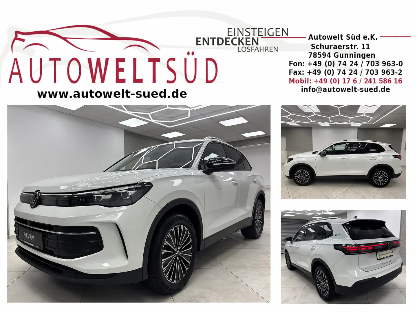 Volkswagen Tiguan 2.0 TDI Life GOAL Design-Paket 360° AHK Weiß - 1