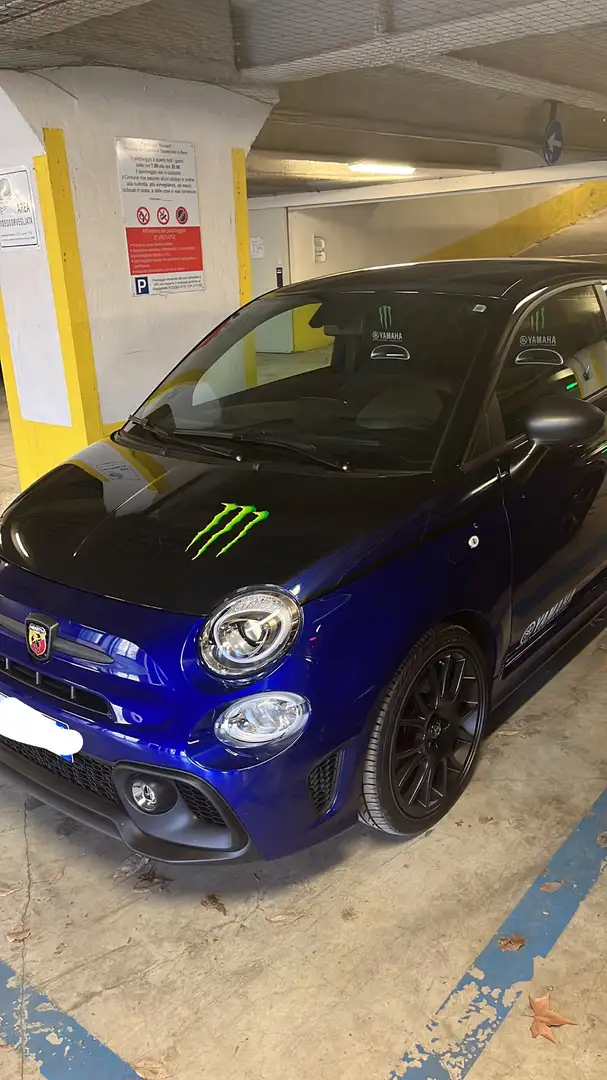 Abarth 595 1.4 t-jet Monster Energy Yamaha 165cv Bleu - 1