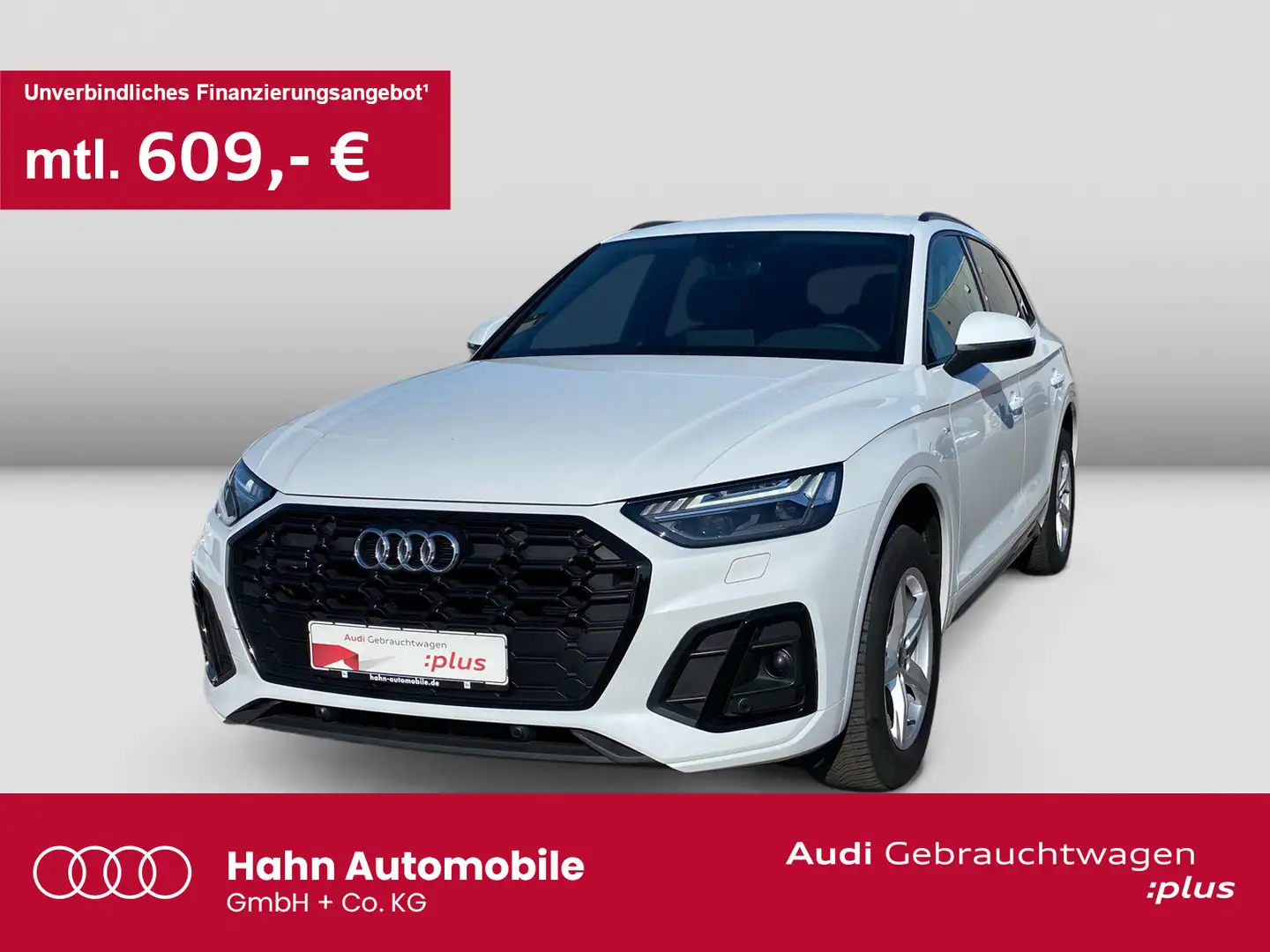 Audi Q5 40TDI quattro S line S trc Virtual Matrix AHK Weiß - 1