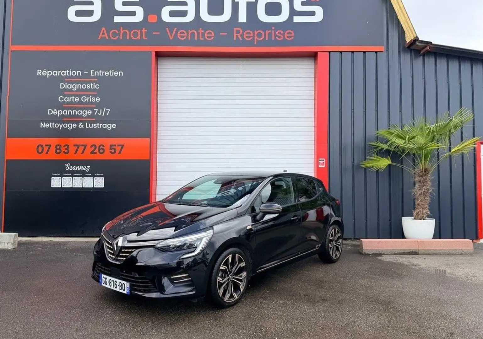 Renault Clio V 1.0 TCE 12V 90 CV LUTECIA CAMERA 360° LINE ASSISTE COCPIT CAR PLAY Schwarz - 1