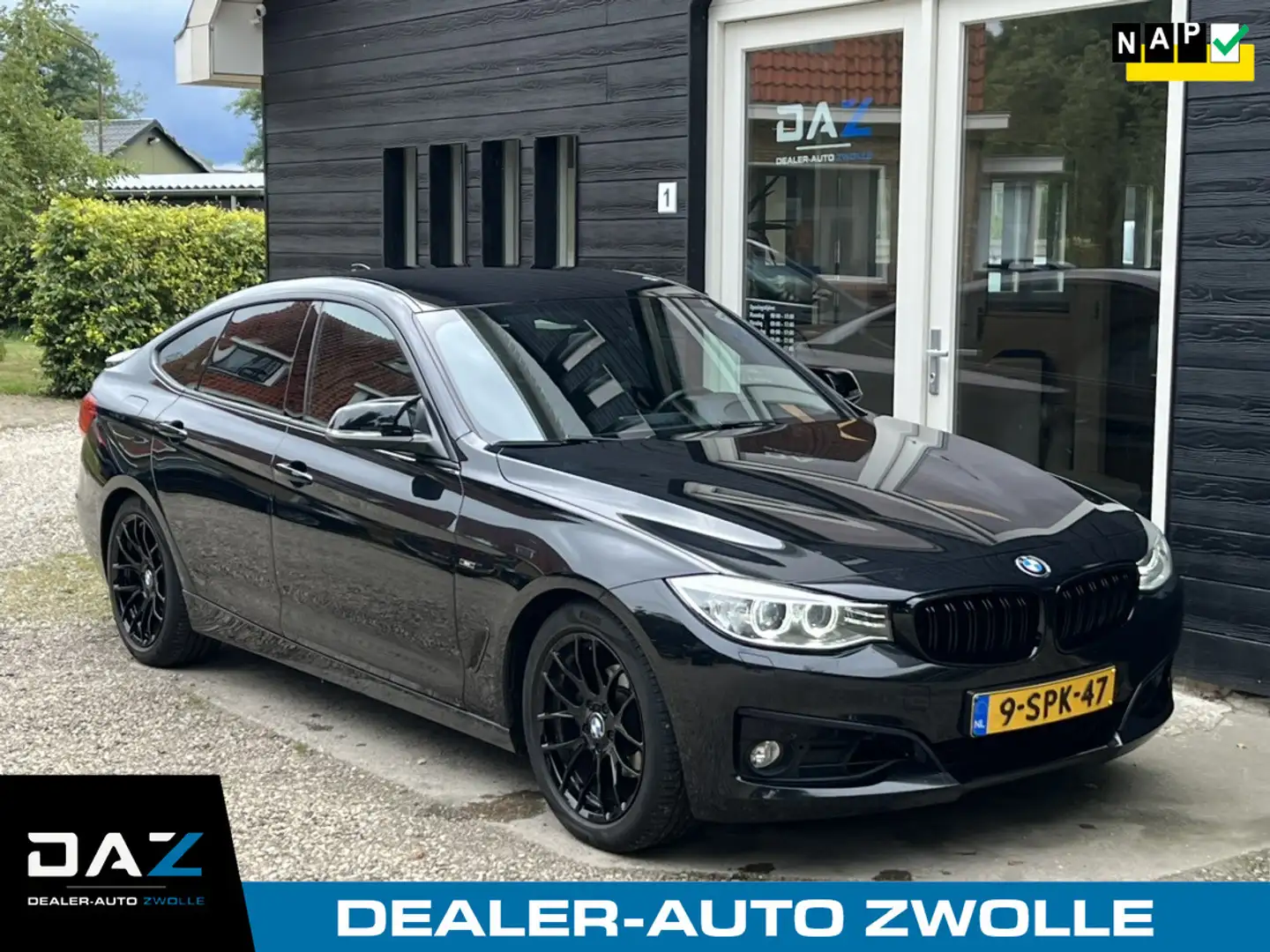 BMW 320 3-serie GT 320i High Executive Sport Aut/Ecc/Leer/ Zwart - 1
