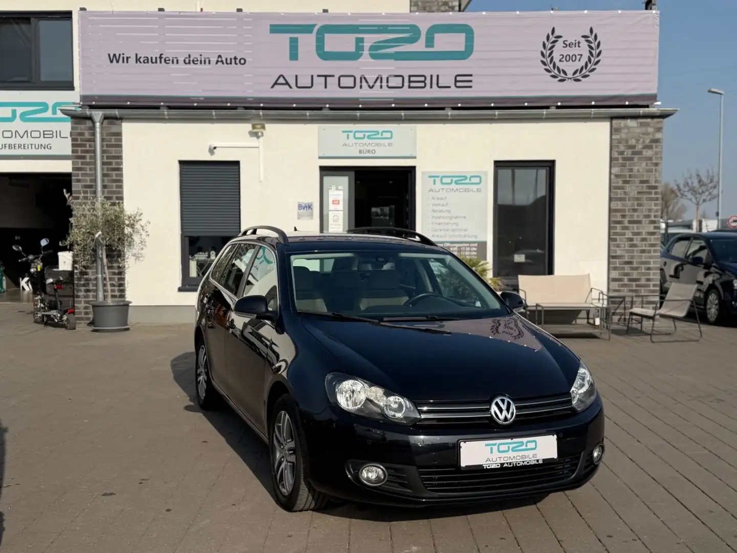 Volkswagen Golf VI Variant*TOP GEPFLEGT*2.HAND*SCHECKHEFT* Schwarz - 1