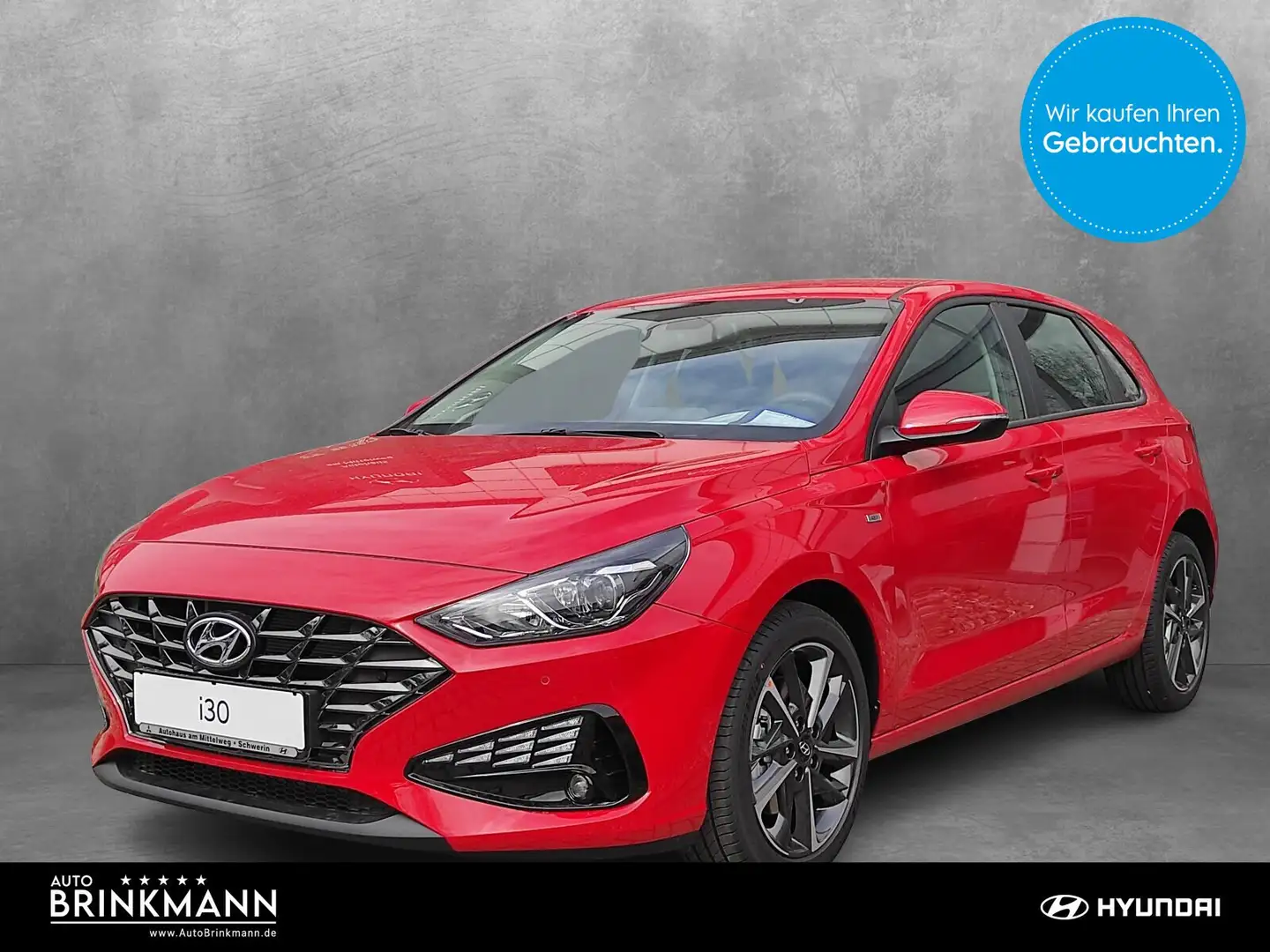 Hyundai i30 i30 1.0 T-GDI Trend Mild-Hybrid  SHZ/Kamera/Klima Rood - 1