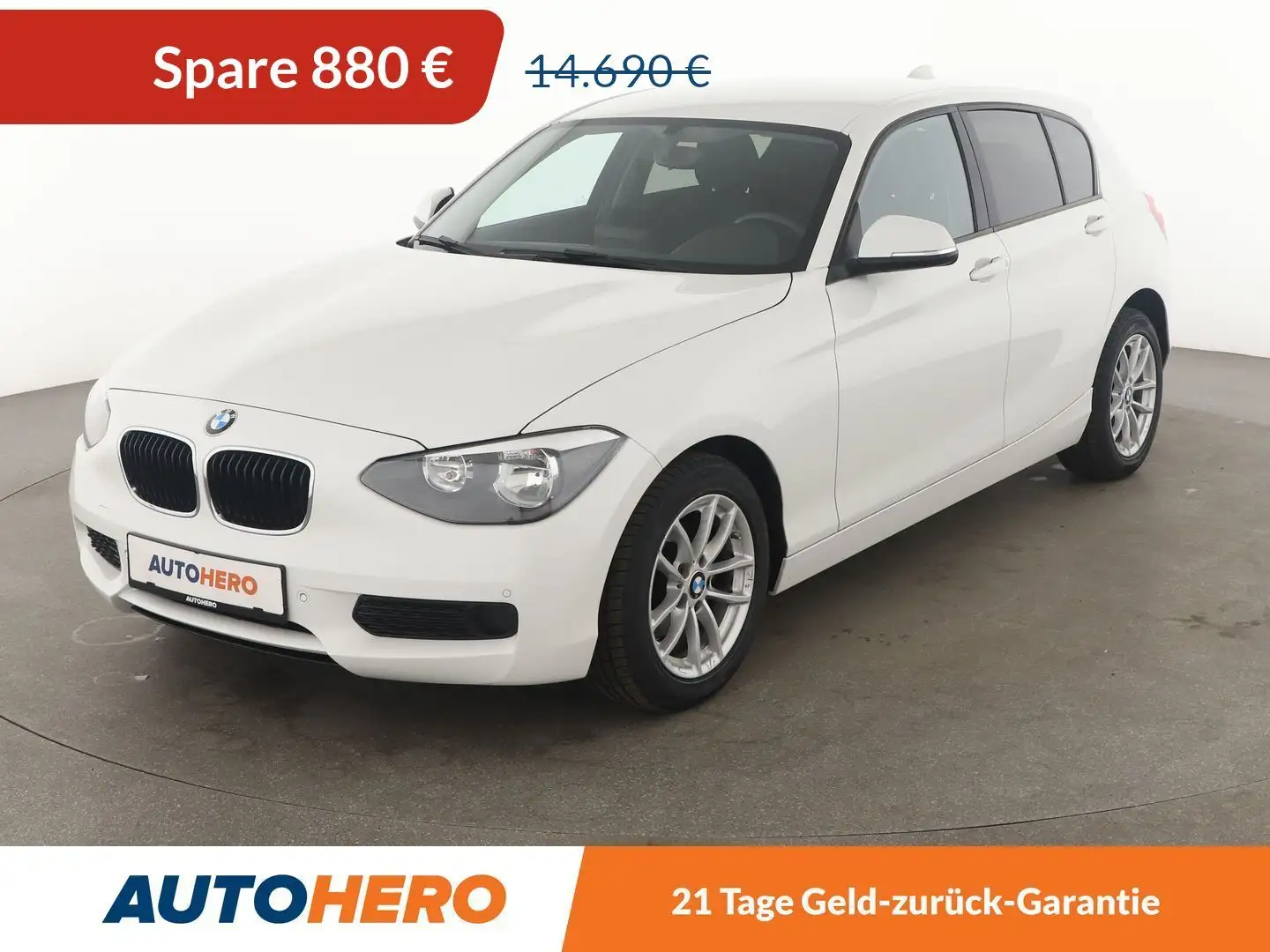 BMW 116 116i Aut.*NAVI*PDC*SHZ*KLIMA*GARANTIE* Weiß - 1