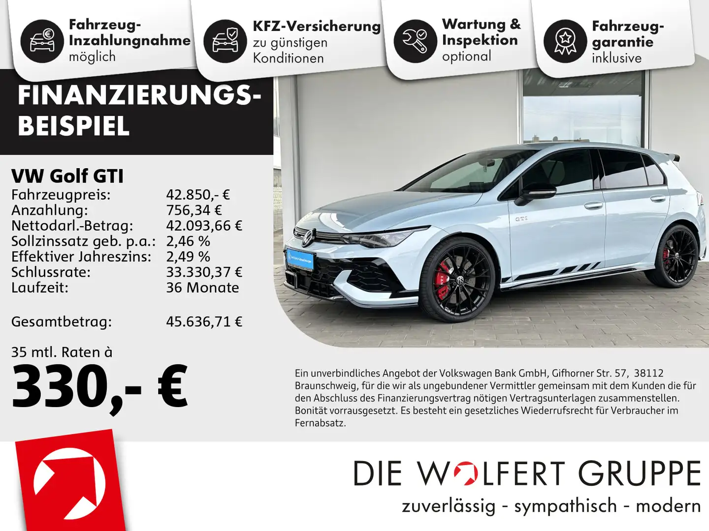 Volkswagen Golf GTI Clubsport 2.0 TSI DSG MATRIX 360° NAVI Blauw - 1