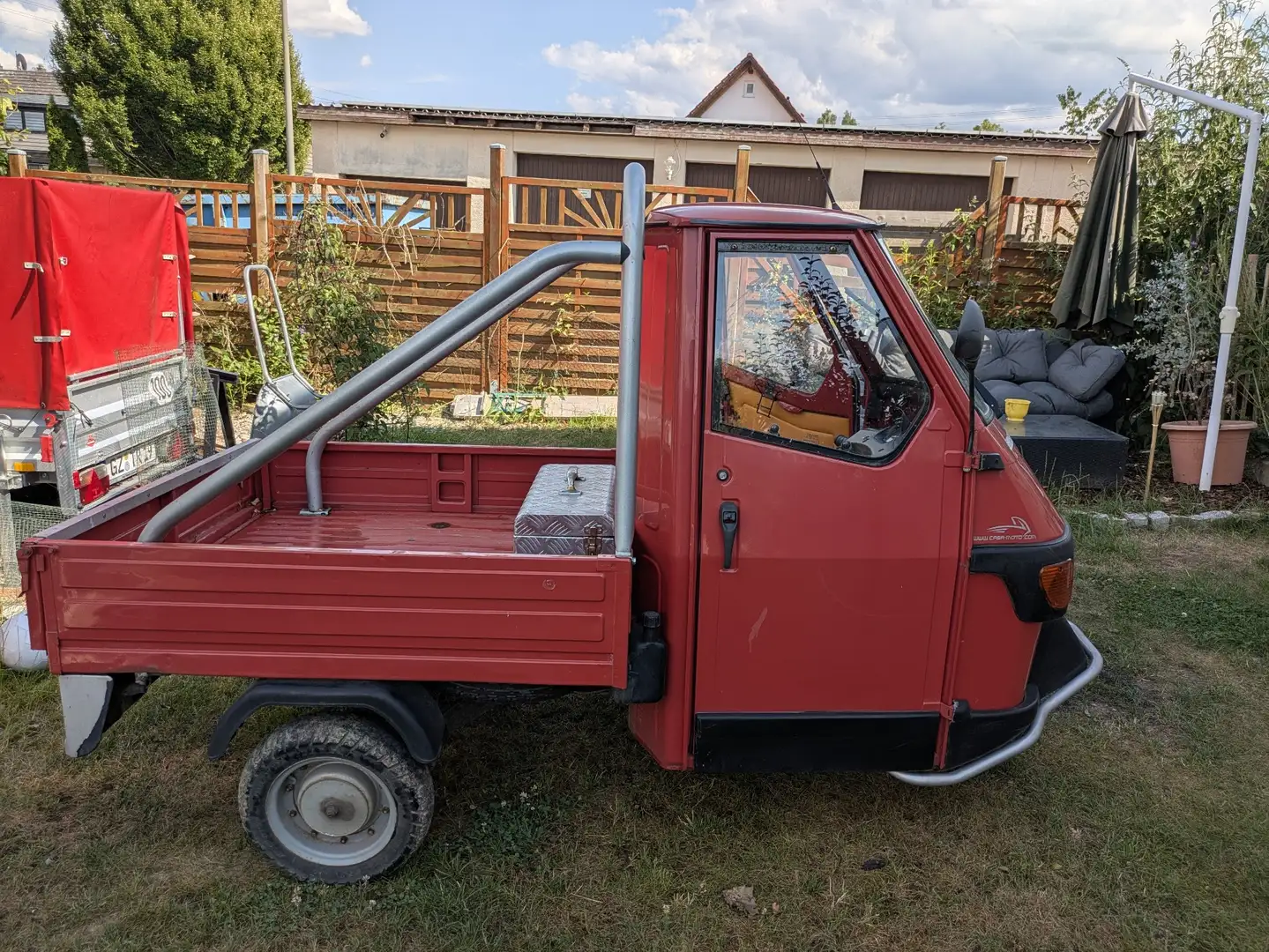 Piaggio Ape 50 Cross Bastlerfahrzeug Rouge - 2