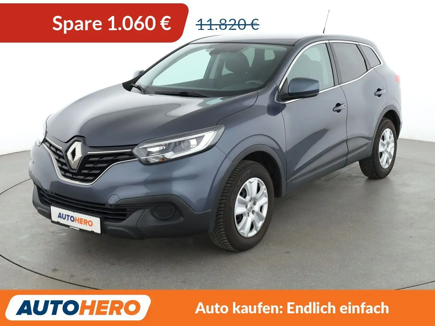 Renault Kadjar 1.2 TCe Energy Life*TEMPO*KLIMA*CD-PLAYER*GARANTIE Gris - 1