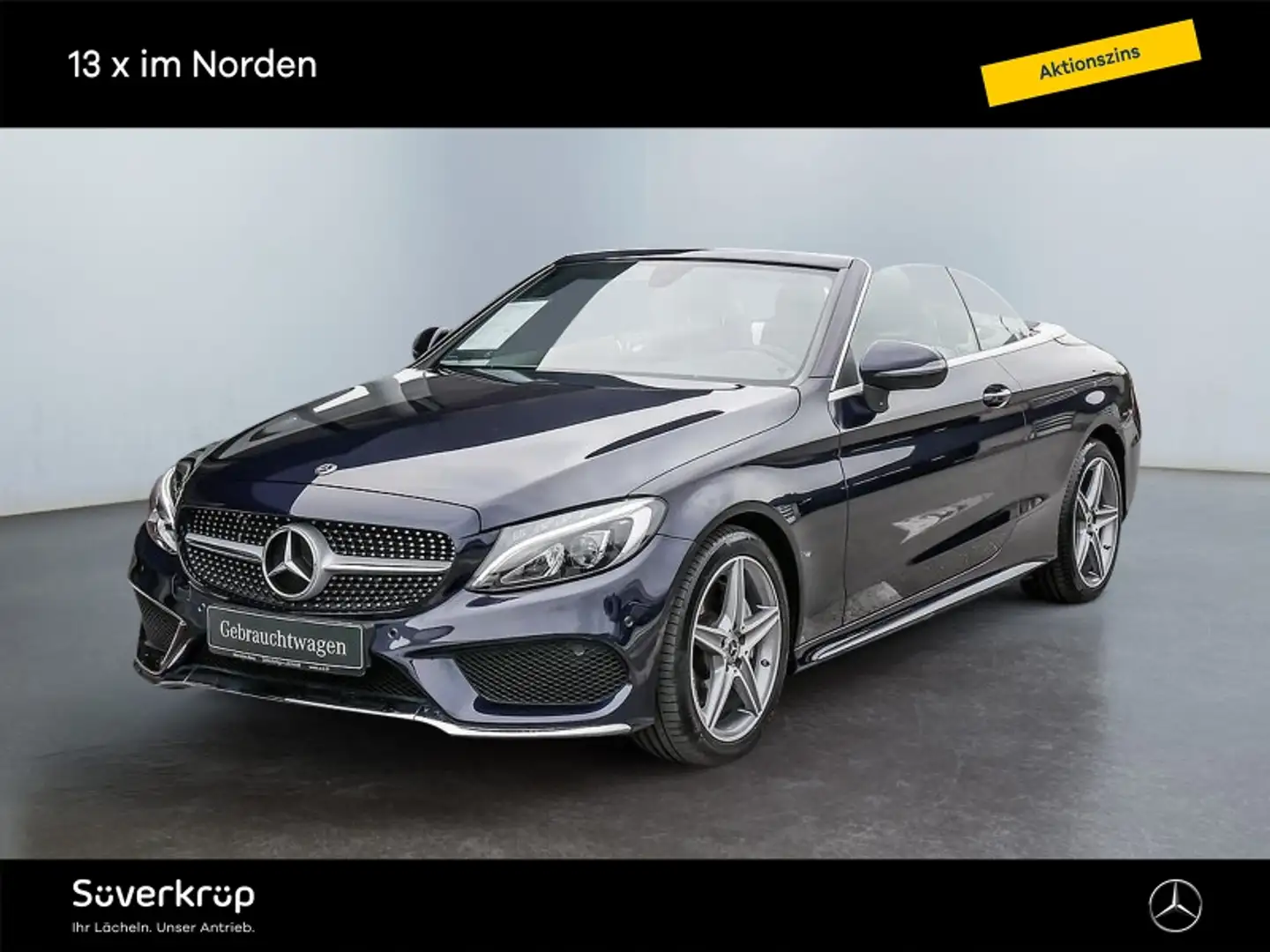 Mercedes-Benz C 180 Cabriolet AMG PDC SHZ Azul - 2