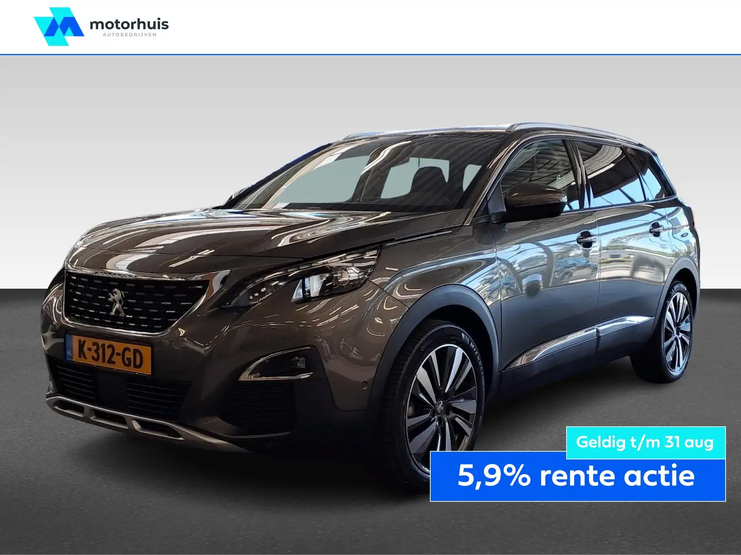Peugeot 5008 1.2 PureTech 130PK AUTOMAAT BLUE LEASE EXECUTIVE N Grijs - 1
