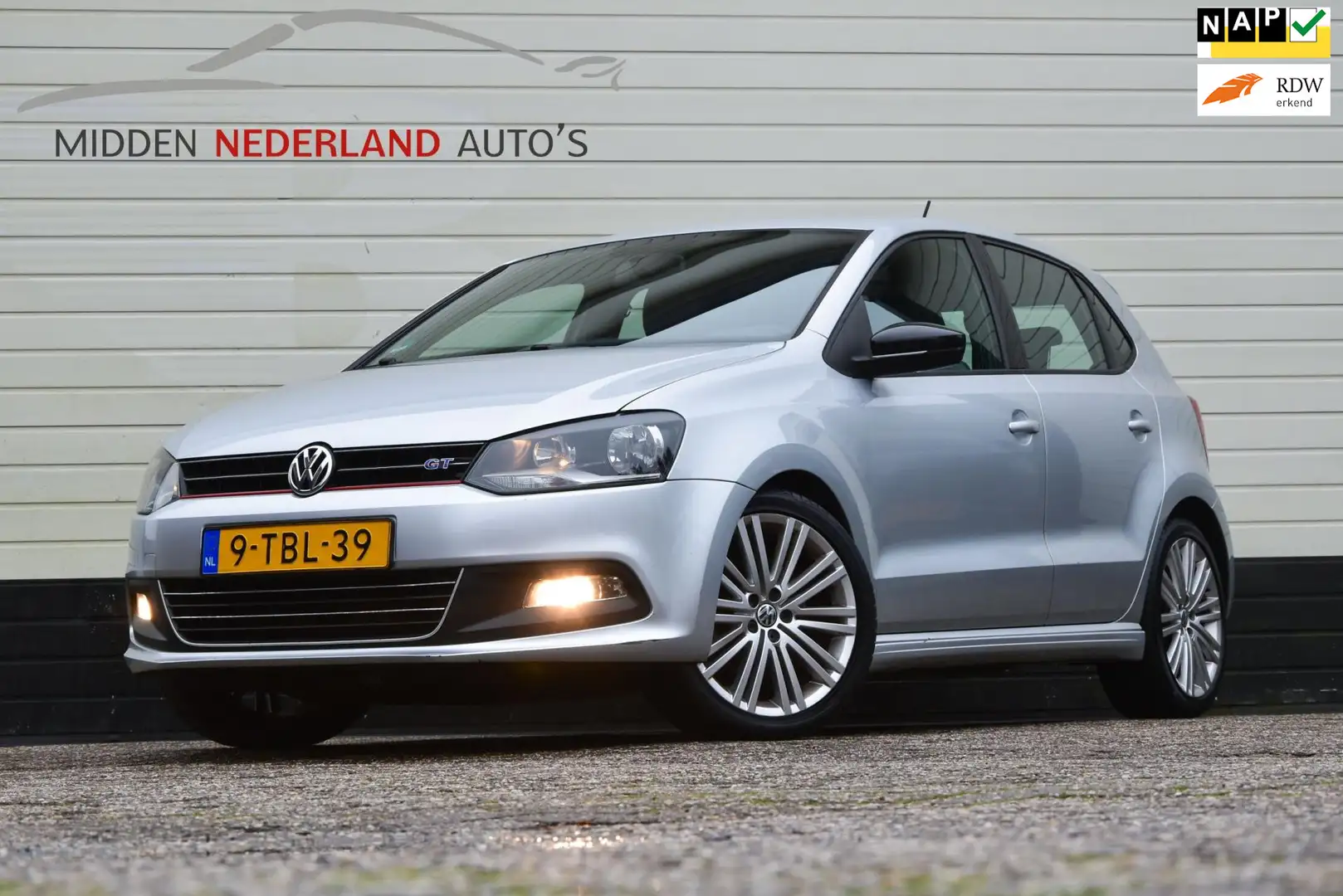 Volkswagen Polo 1.4 TSI BlueGT * NAP PAS * NIEUWE APK KEURING * Zilver - 1