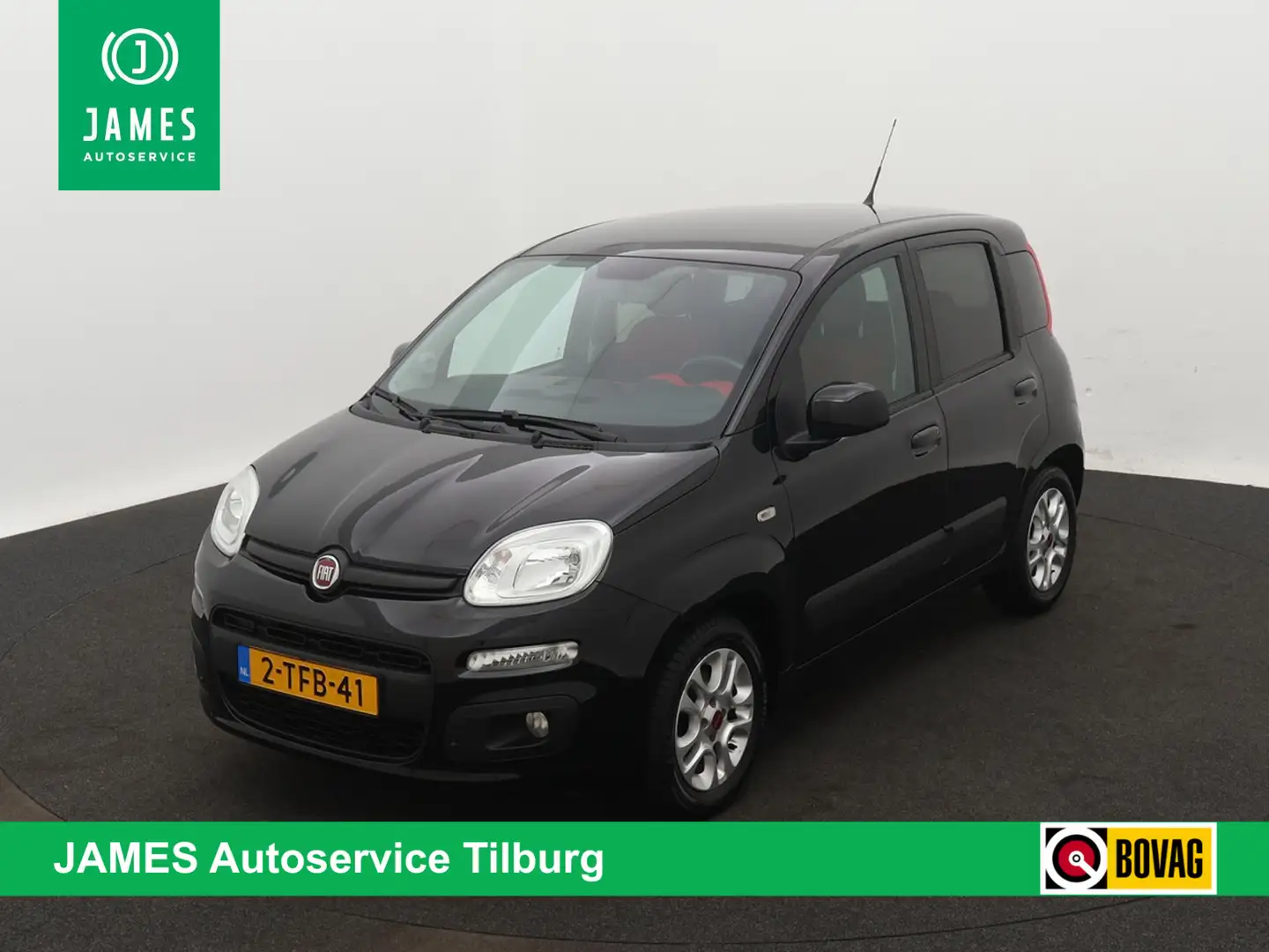 Fiat Panda 0.9 TwinAir Lounge AIRCO LMV Noir - 1