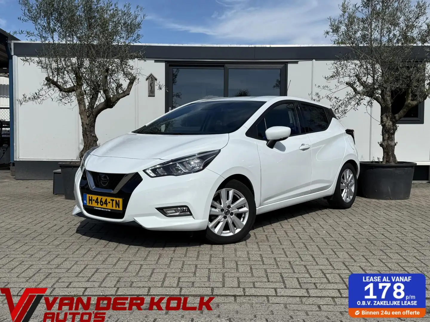 Nissan Micra 1.0 IG-T Tekna Camera CarPlay Navi Led Airco Blanc - 1