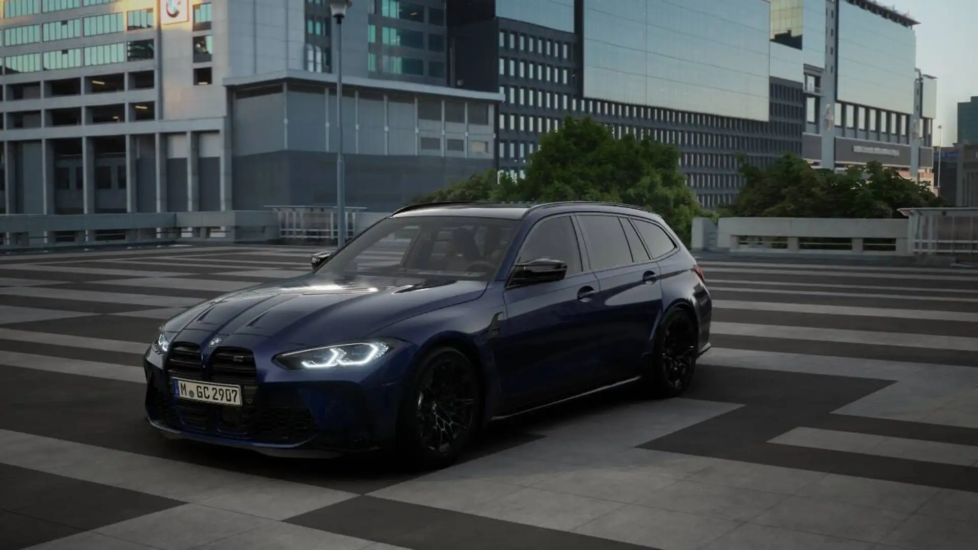 BMW M3 Competition Touring M xDrive Laser Shadow ACC H-K Blau - 1