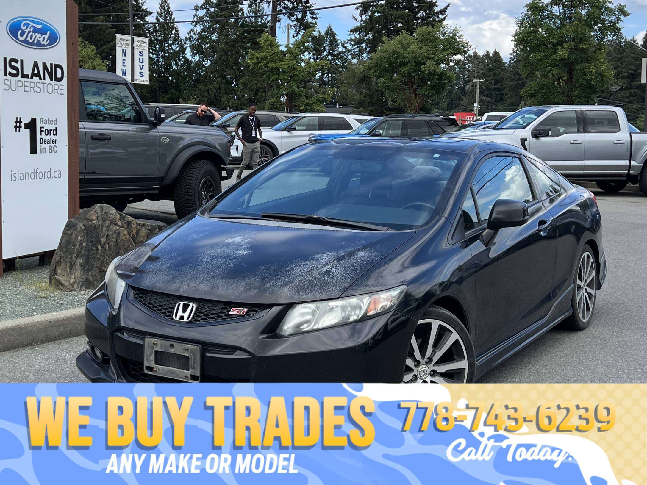 Black 2013 Honda Civic Coupe Coupe Front-Wheel Drive Manual