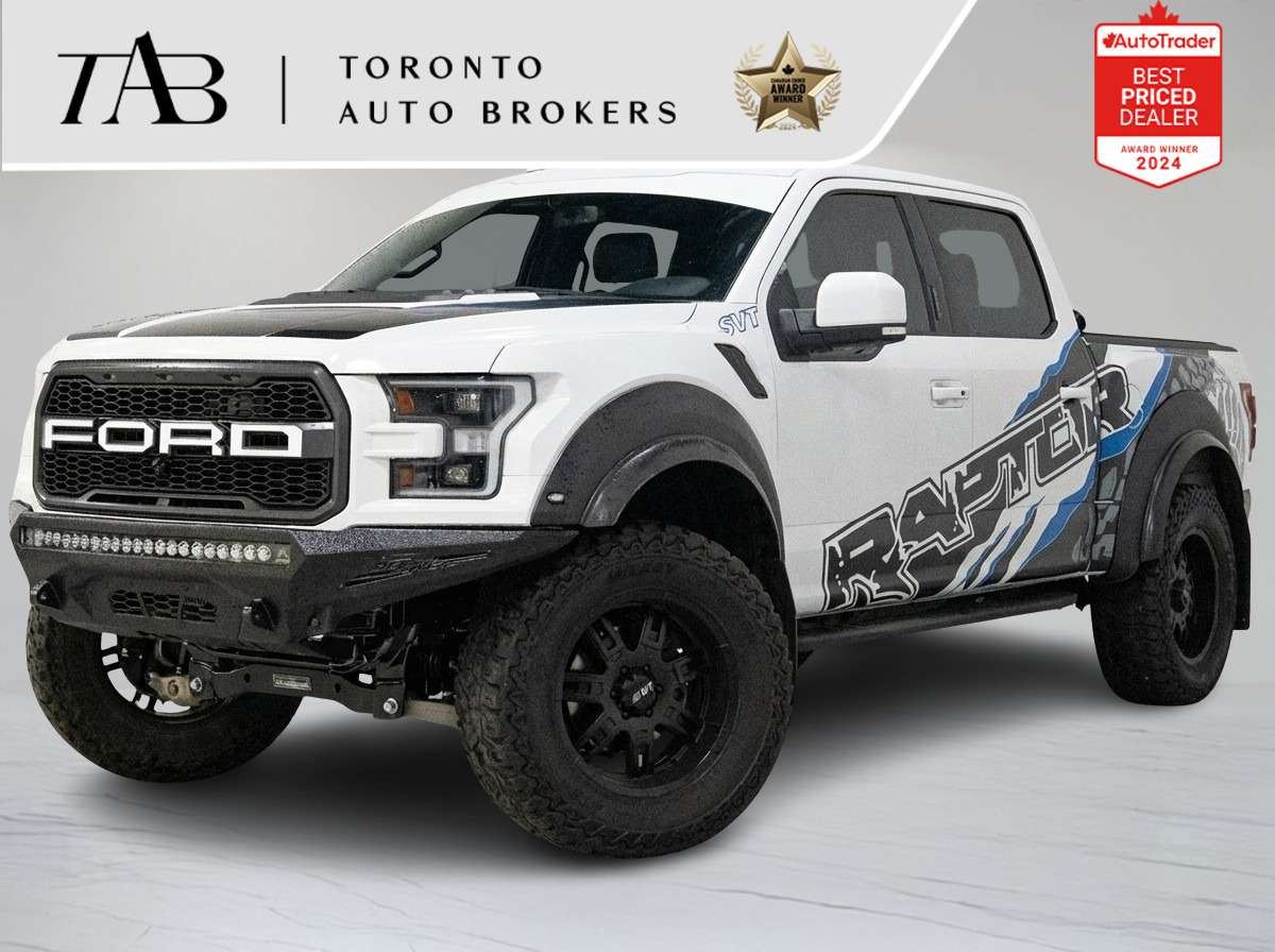 White 2019 Ford F-150 Raptor SuperCrew 4WD Pickup Truck Four-Wheel Drive Automatic