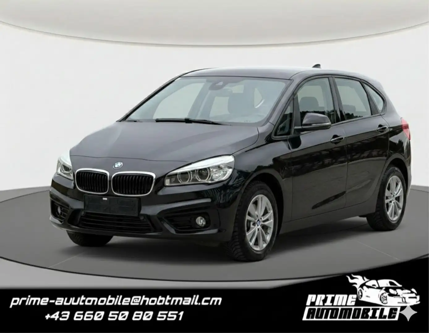 BMW 216 d Active Tourer Advantage Aut. Schwarz - 1