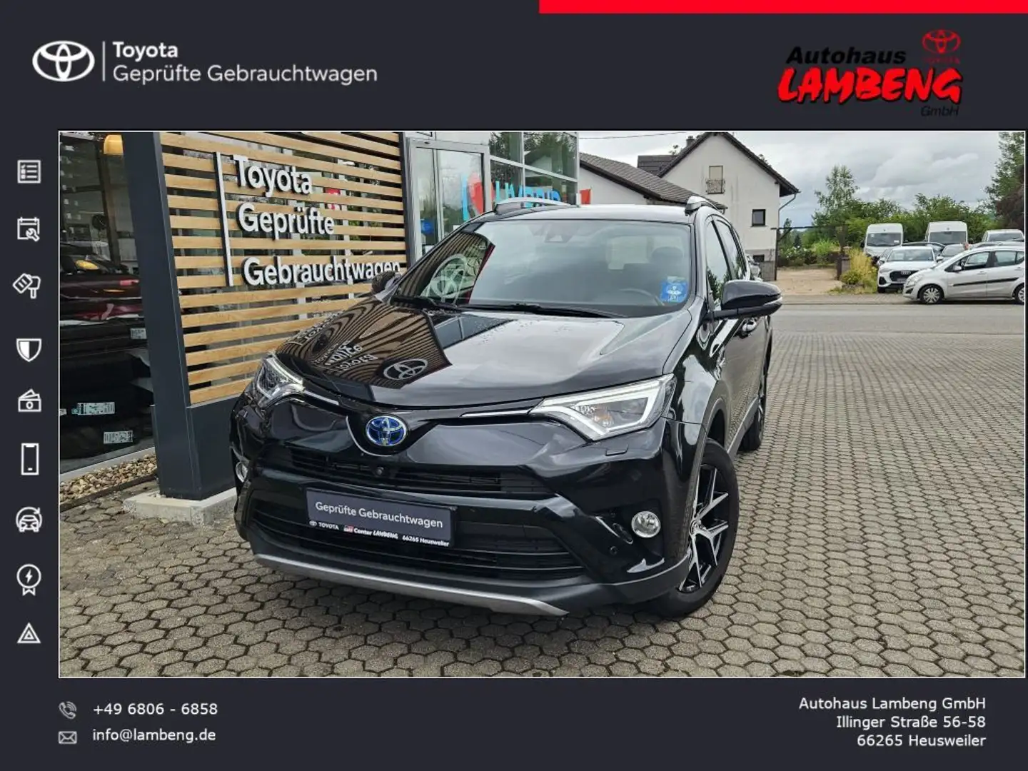 Toyota RAV 4 2.5 4x2 Hybrid Style Selection Schwarz - 1