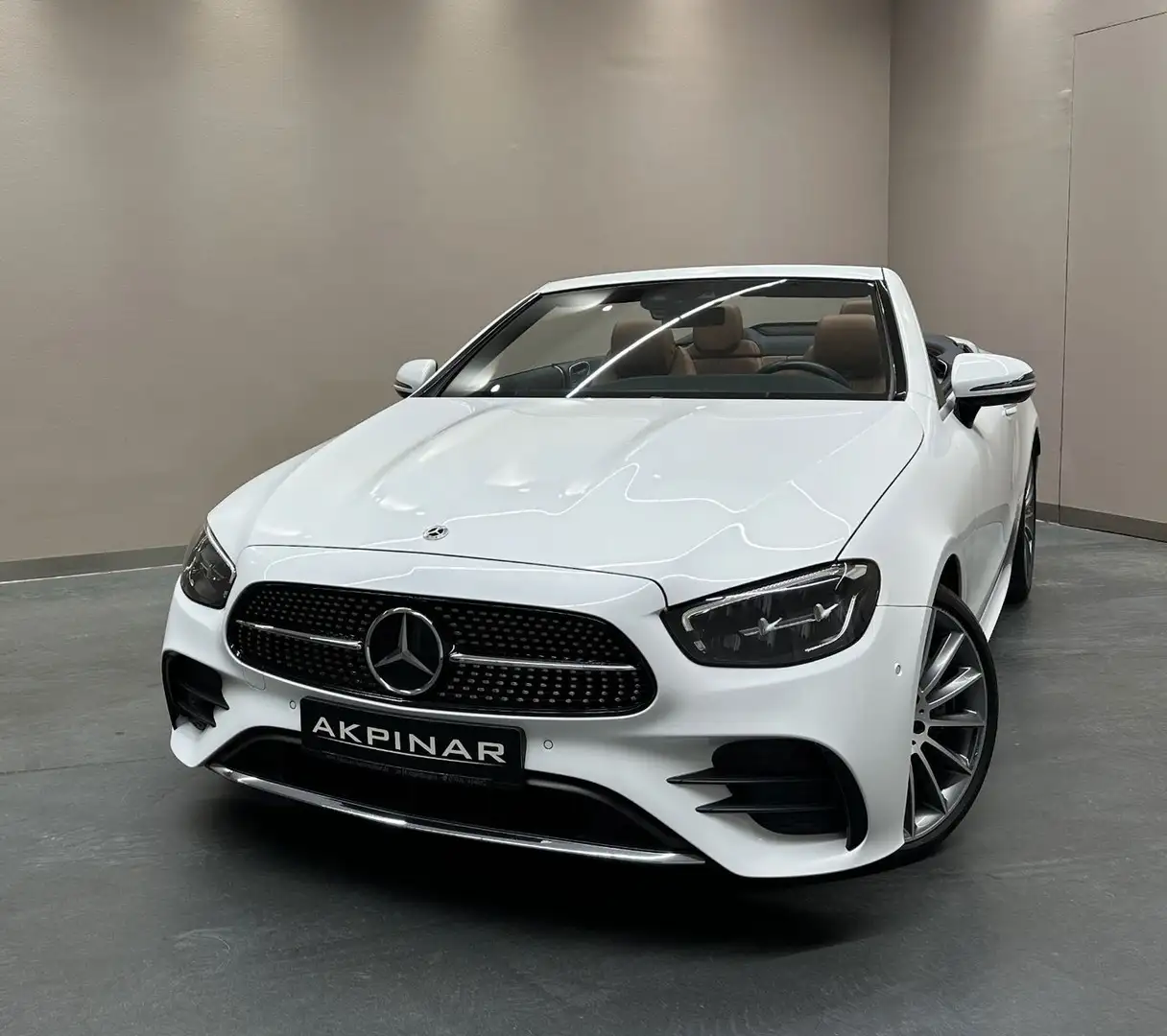 Mercedes-Benz E 300 E300 Cabrio AMG LINE *1. HAND*BURMESTER*DISTR+* Weiß - 1