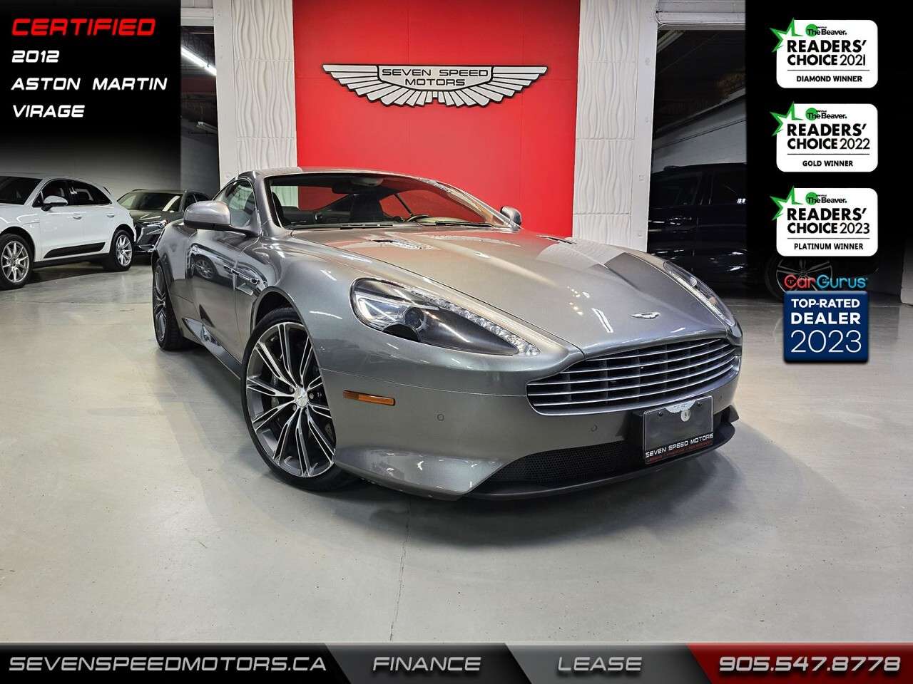 2012 Aston Martin Virage 1Owner/B&O/Certified/RareVehicle