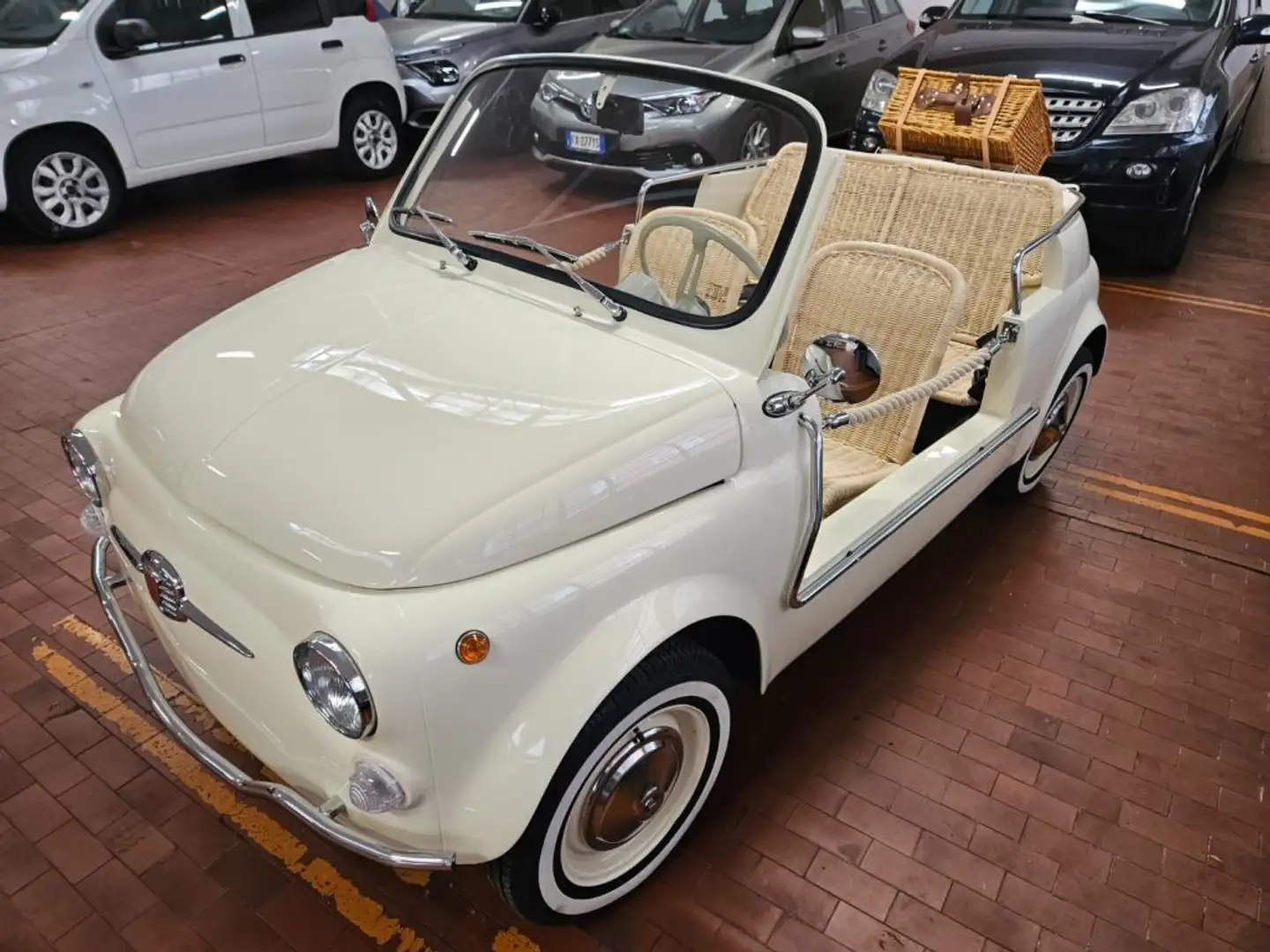 Fiat 500 SPIAGGINA JOLLY omologata APERTA Blauw - 2
