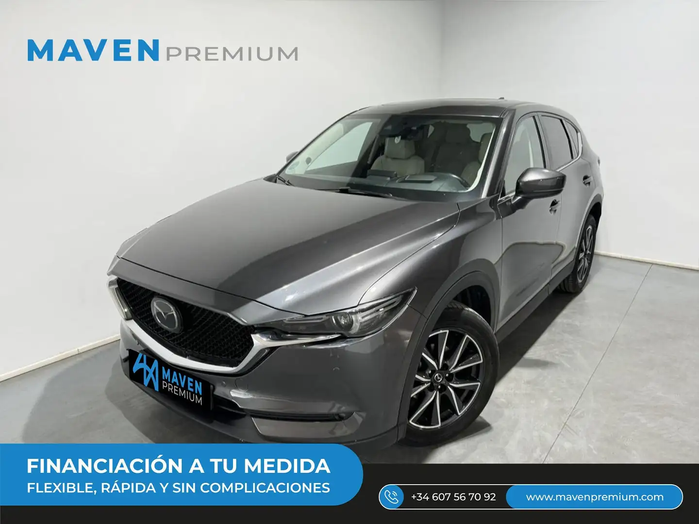 Mazda CX-5 2.2 DE 129kW 4WD Auto Zenith+CP+CB+SR Сірий - 1