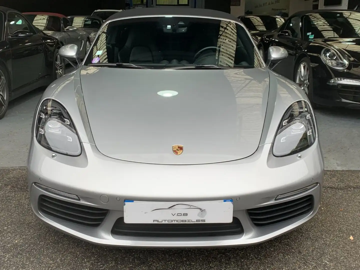 Porsche 718 BOXSTER S PDK 2.5 350CV/PSE /CHRONO/2018/PDLS%2B/ FRANCE Серебристый - 2