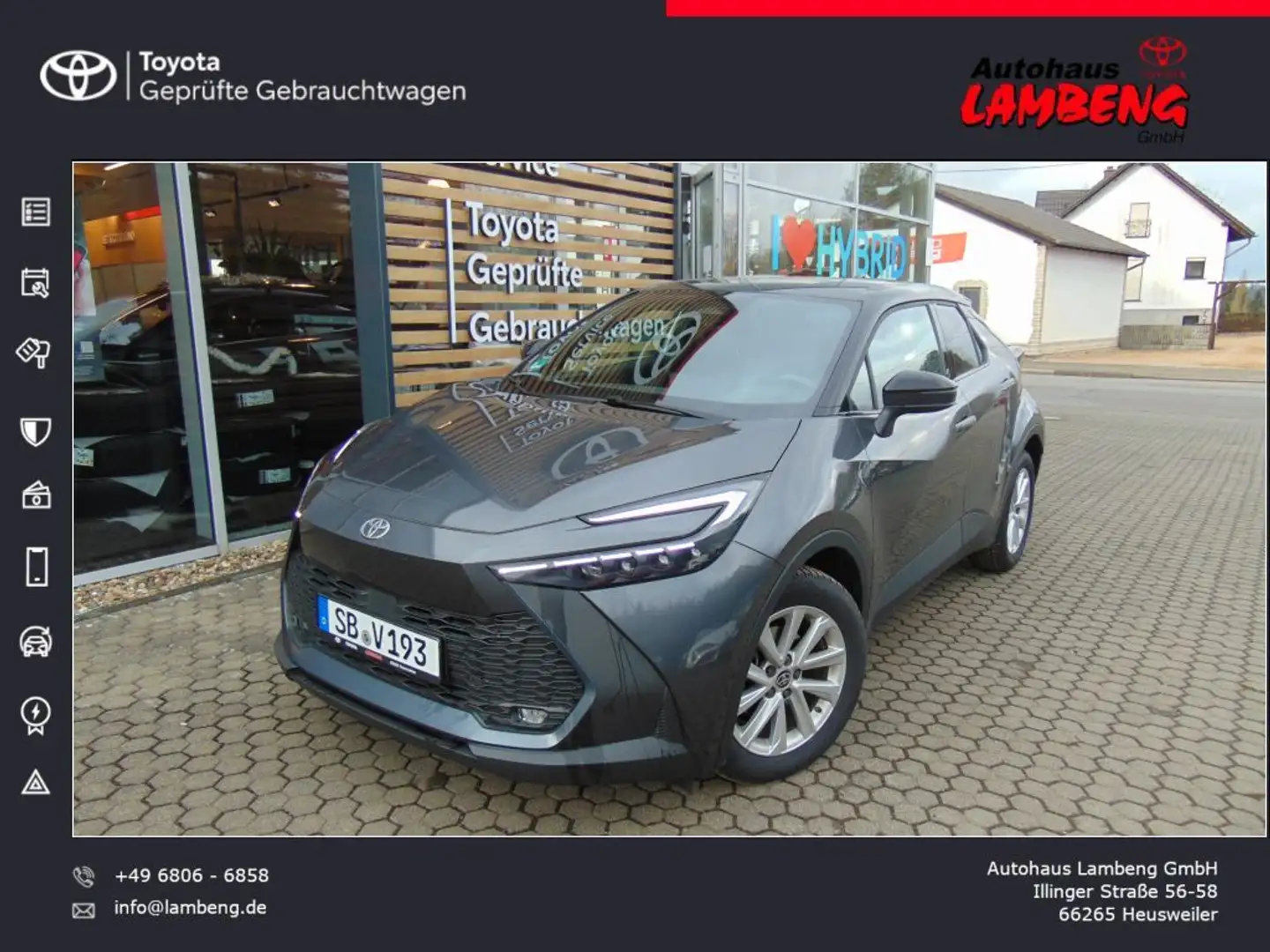 Toyota C-HR 2.0 Hybrid Team Deutschland Grey - 1