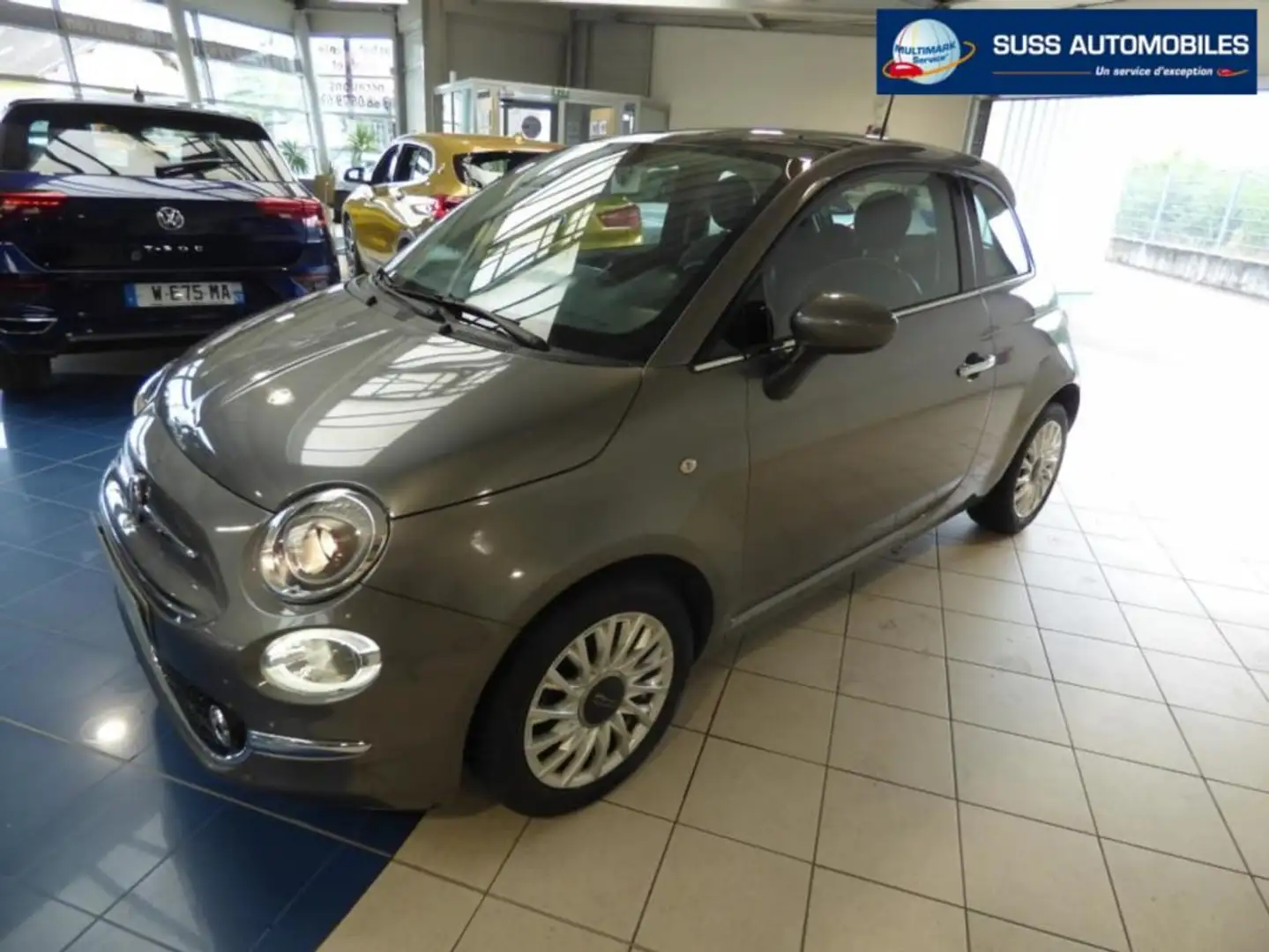 Fiat 500 1.2 69 ch Lounge Gris - 1