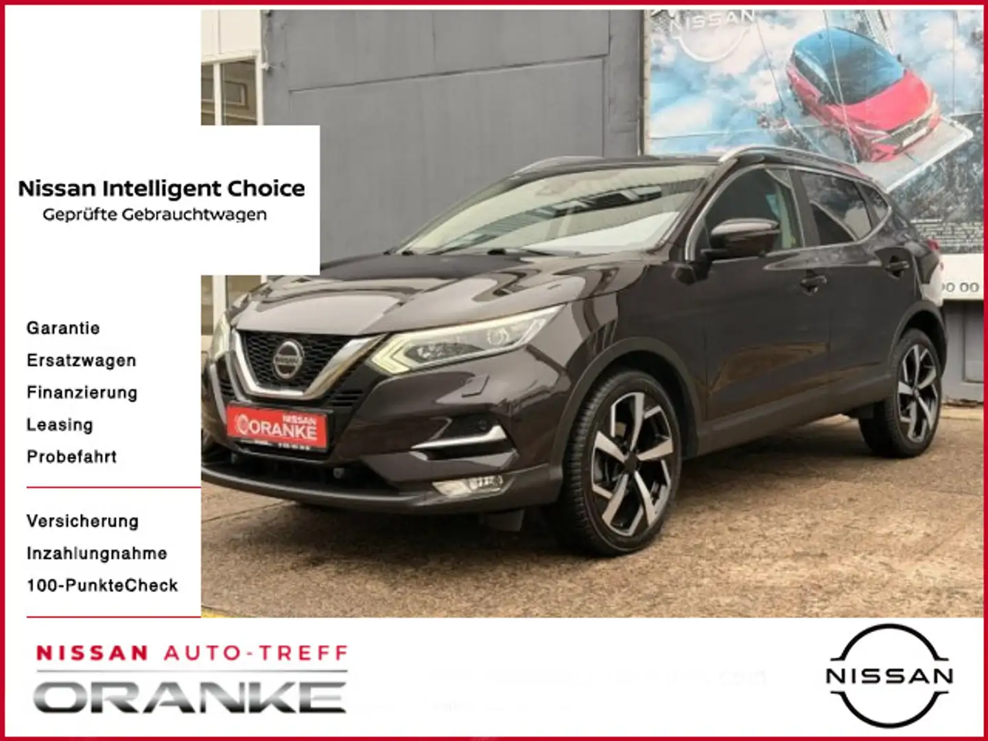 Nissan Qashqai 1.3 DIG-T DCT Tekna Alu+DR+19Zoll Чёрный - 1