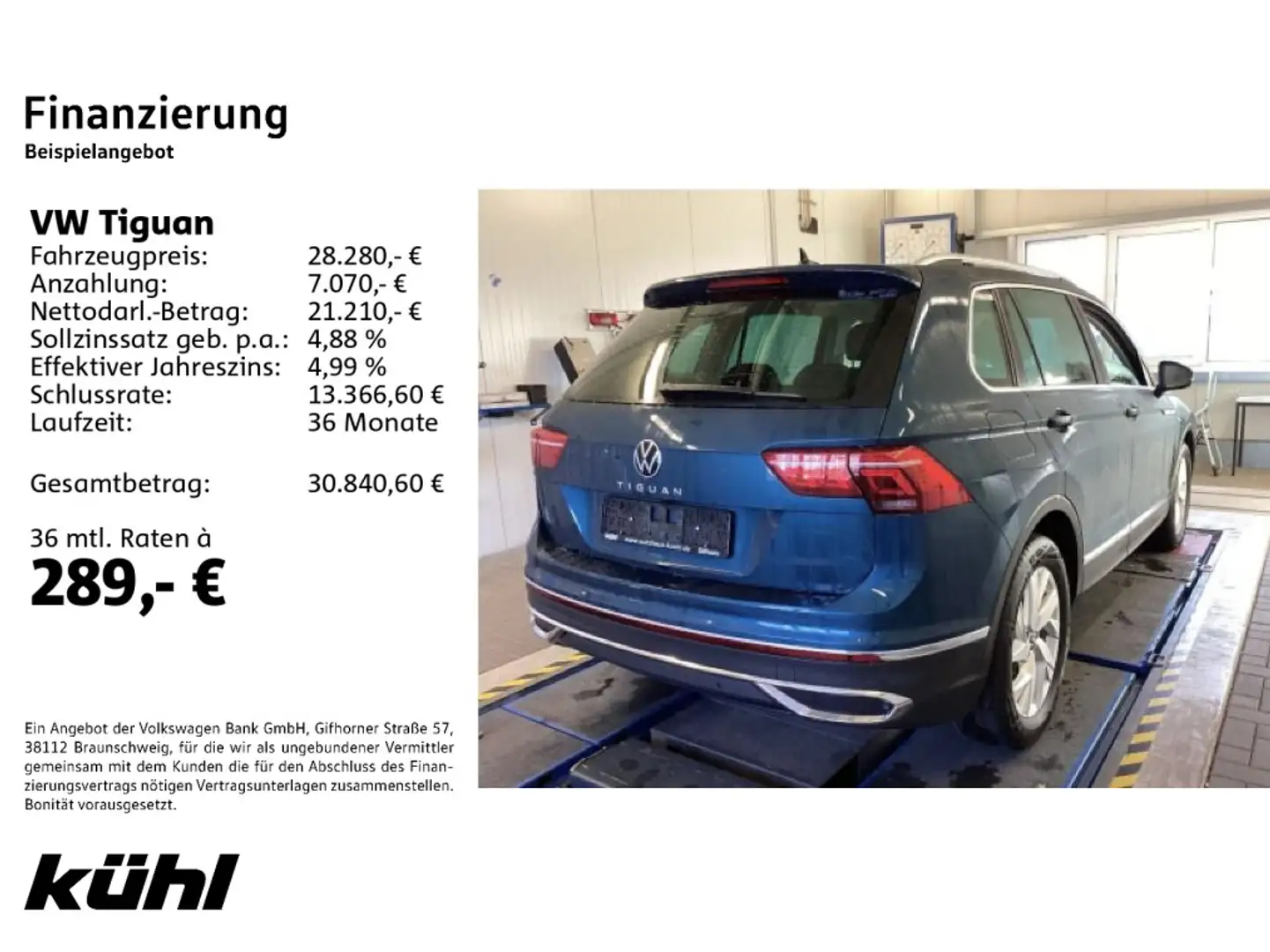 Volkswagen Tiguan 2.0 TDI DSG Elegance IQ.Light/ACC/Kamera/ Blau - 2