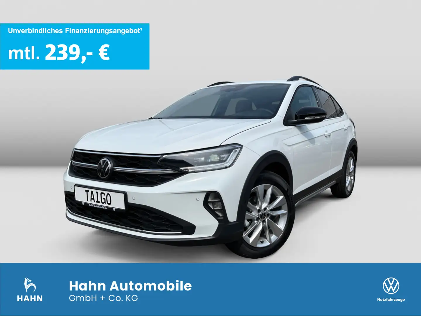 Volkswagen Taigo GOAL+ 1,0TSI DSG NAV KAM ACC IQ.LIGHT APP Blanc - 1