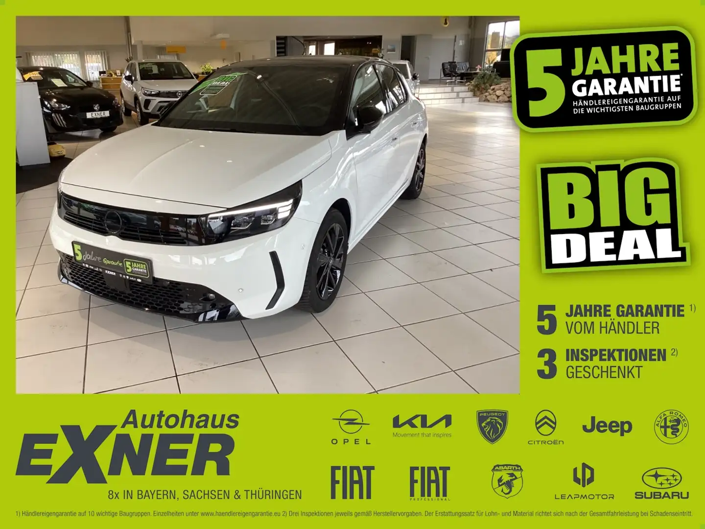 Opel Corsa 1.2 Turbo GS LED+SHZ+Winterp.+PDC+Sportp. Blanc - 1