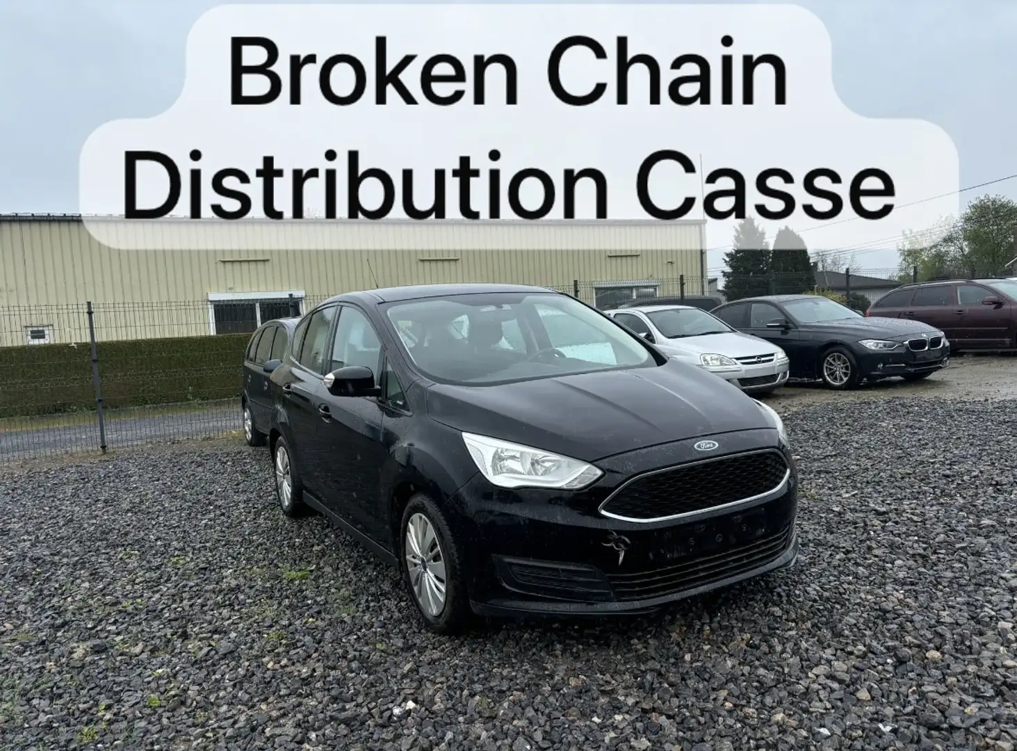 Ford C-Max 1.0i 101CV*AIRCO*DISTRIBUTION CASSE*EXPORT* Noir - 1