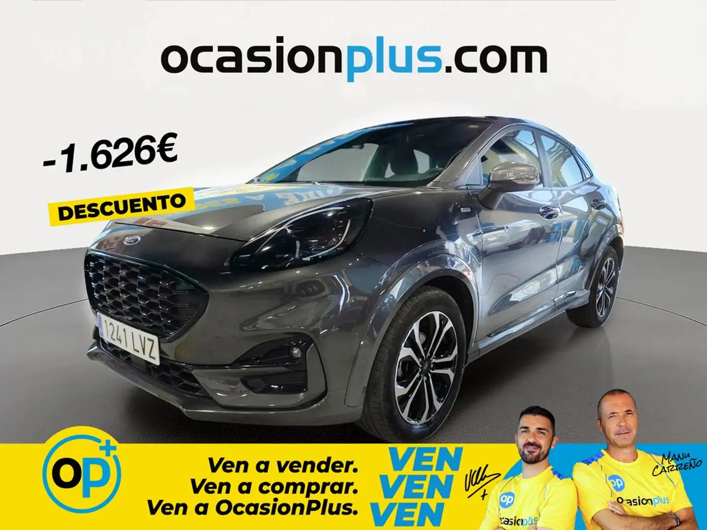 Ford Puma 1.0 EcoBoost MHEV ST-Line Aut. 125 Gris - 1
