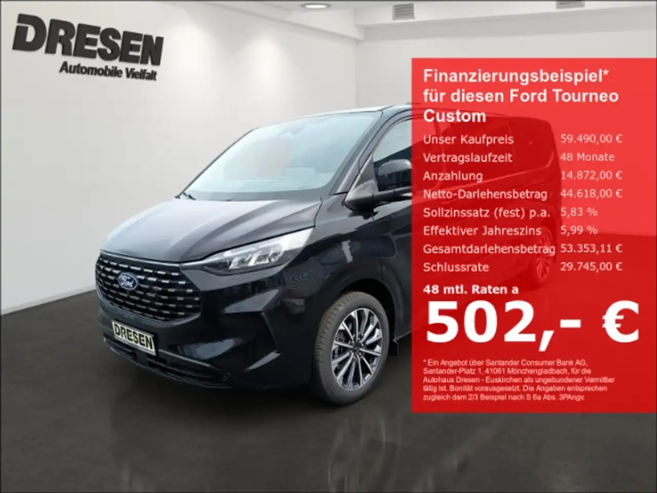 Ford Tourneo Custom 320 L2 Titanium X 5J Garantie Kamera 360/LED/Navi/