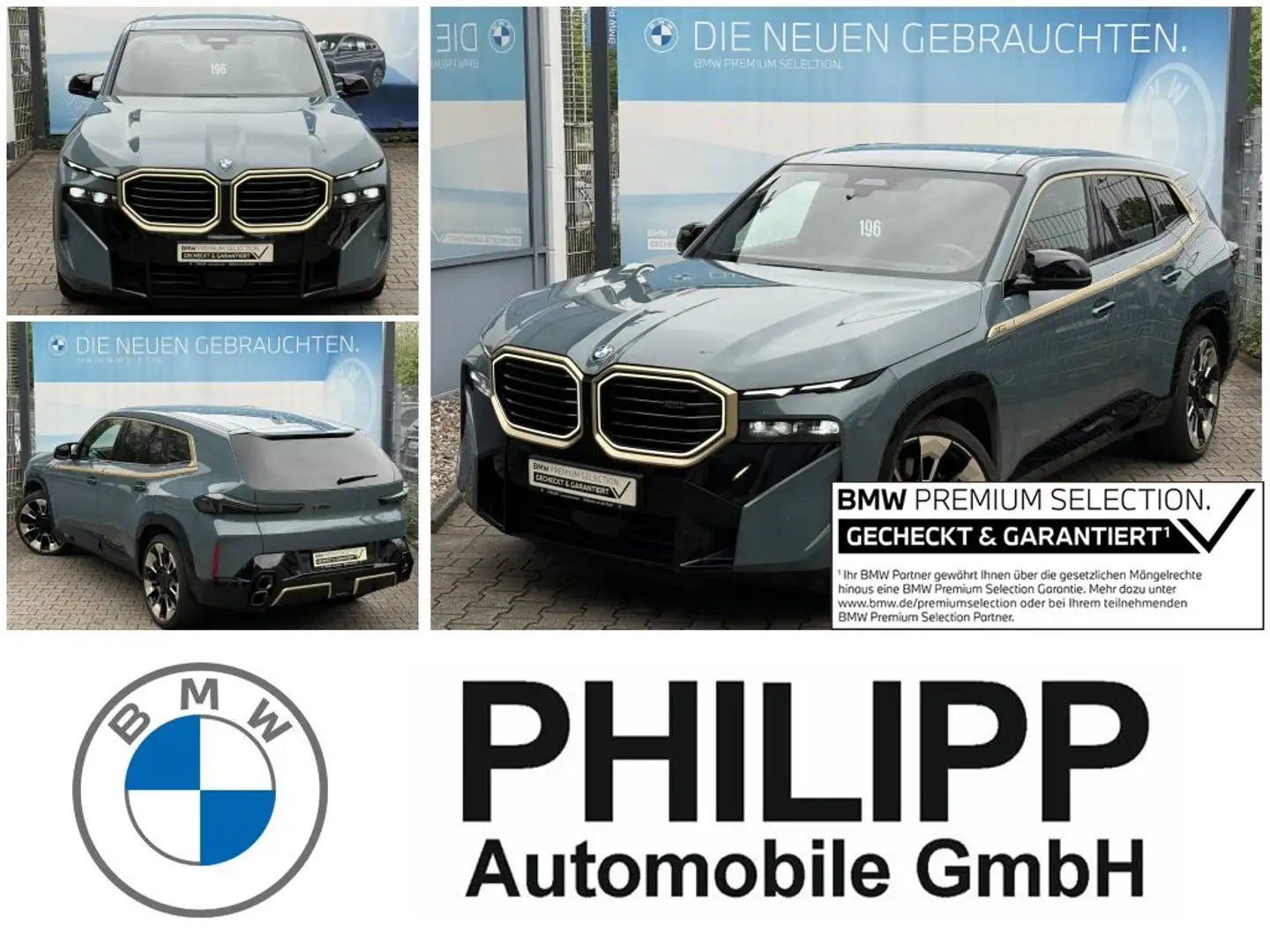 BMW XM AHK Massage DA-Prof h&k PA+ Sitzklima Softclose Zelená - 1